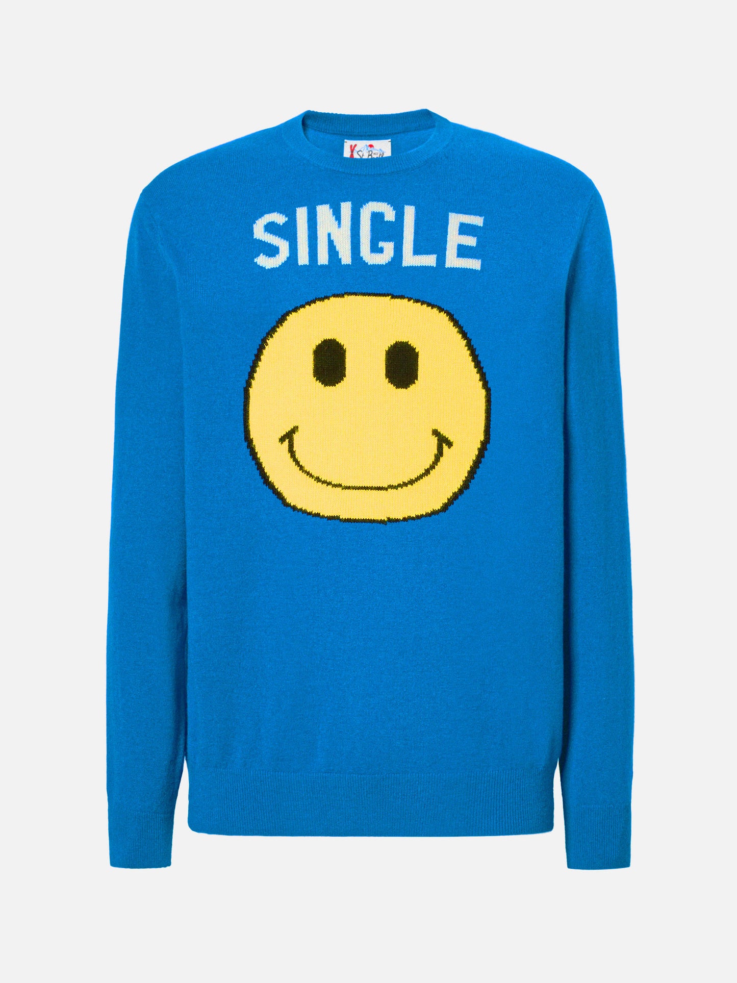 Grüner Rundhalsausschnitt von Heron mit Single-Jacquardmuster