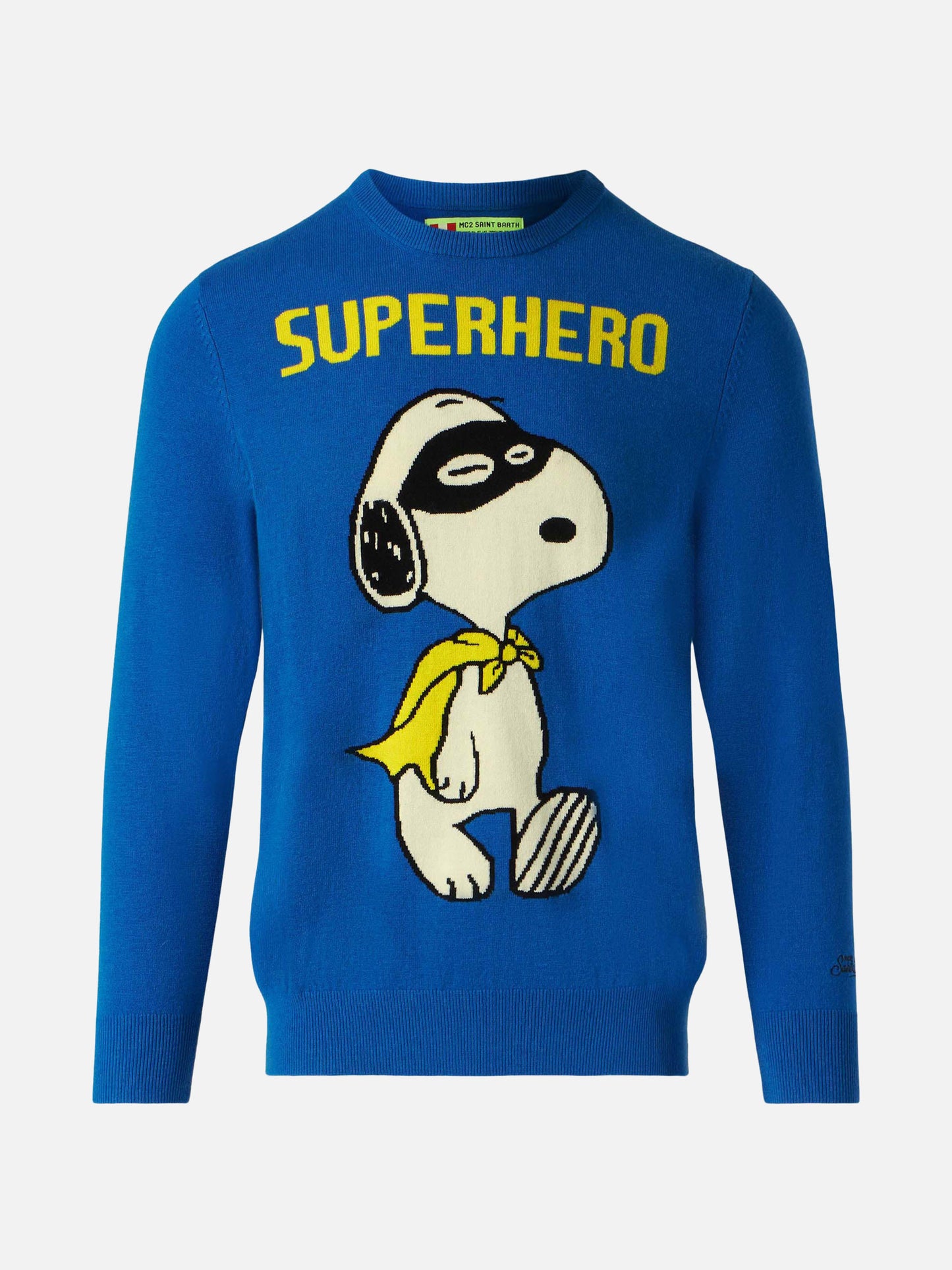 Crewneck lightweight sweater with Snoopy jacquard | SNOOPY PEANUTS™ SPECIAL EDITION