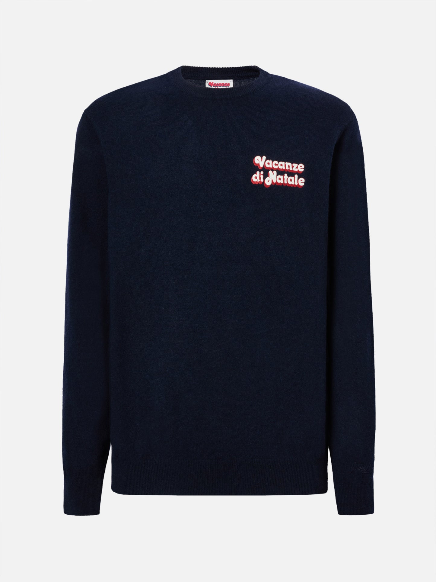Crewneck Heron Light with Vacanze di Natale embroidery | VACANZE DI NATALE SPECIAL EDITION