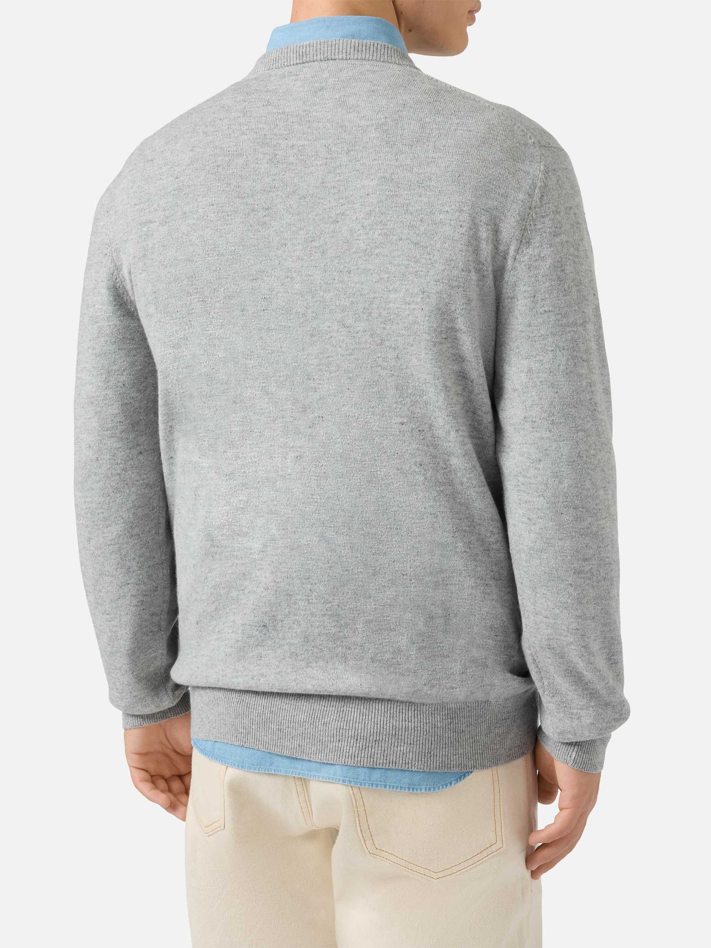 Crewneck sweater Heron Light with Life is too short for sport embroidery