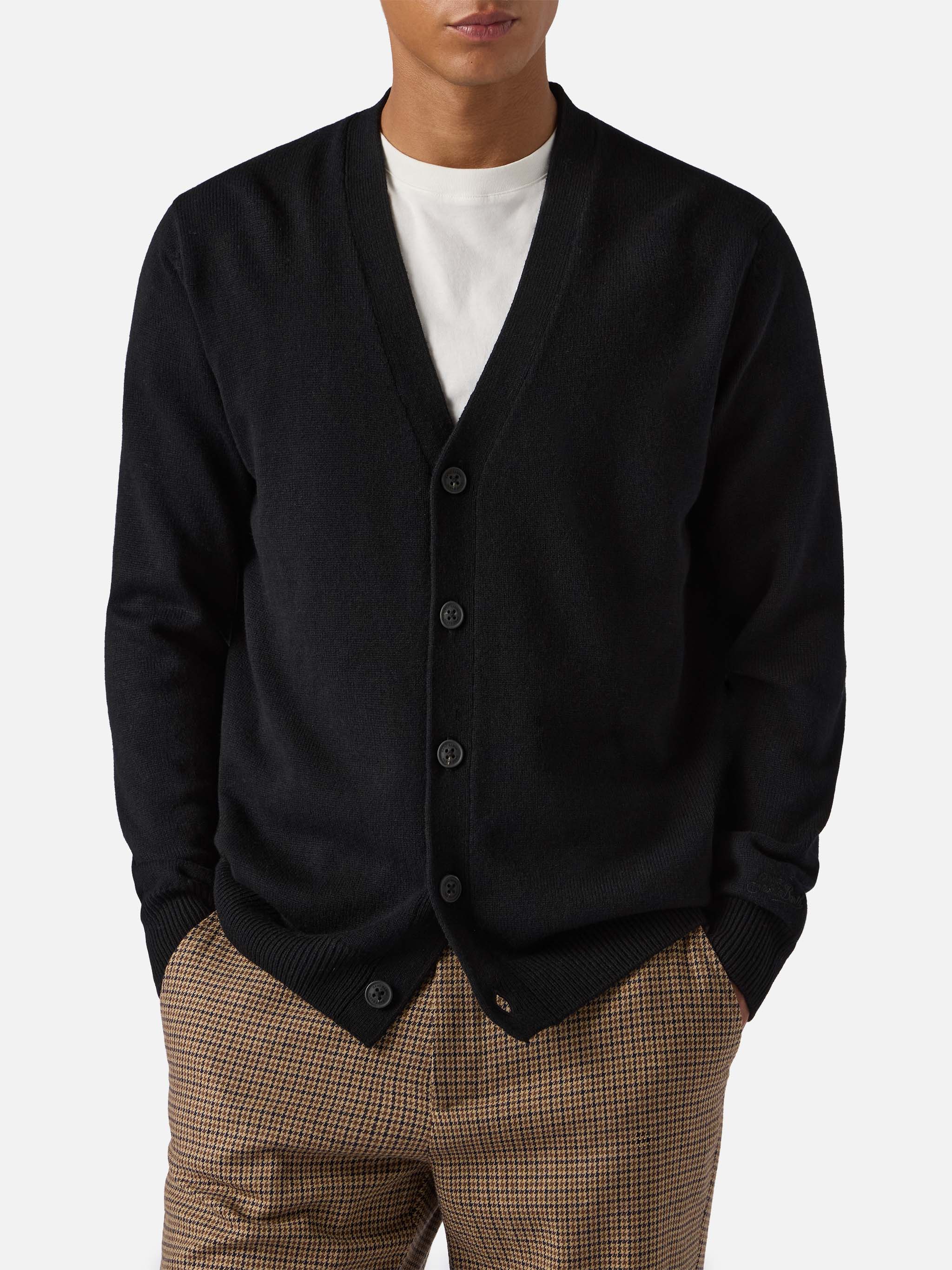 Black Wool Herrison cardigan – MC2 Saint Barth