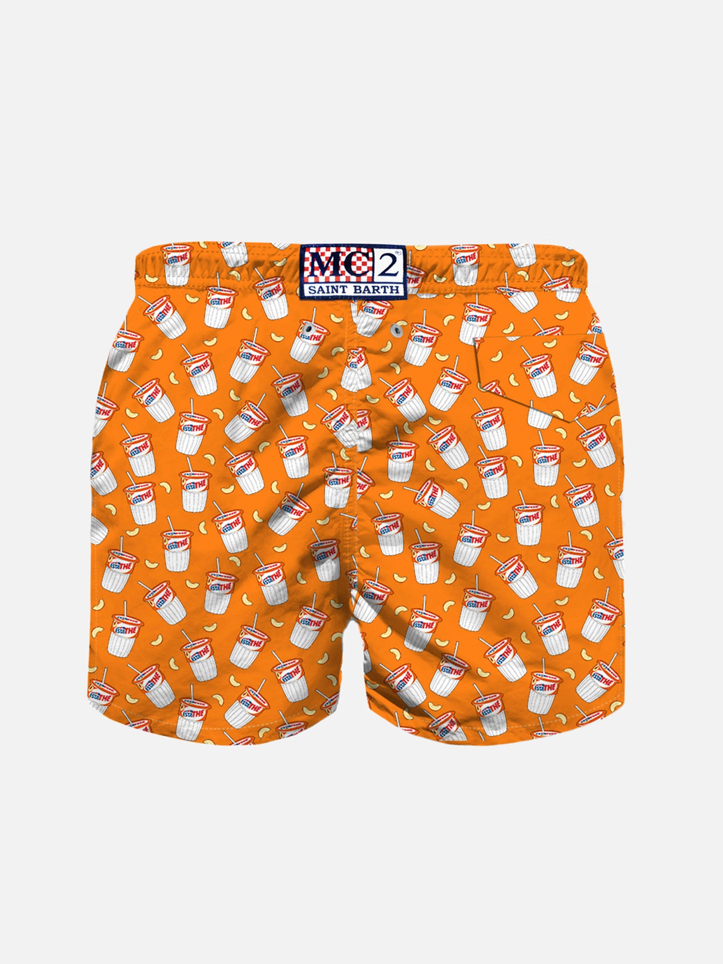 Boy swim shorts with Estathé print | Estathé® Special Edition - MC2 Saint Barth