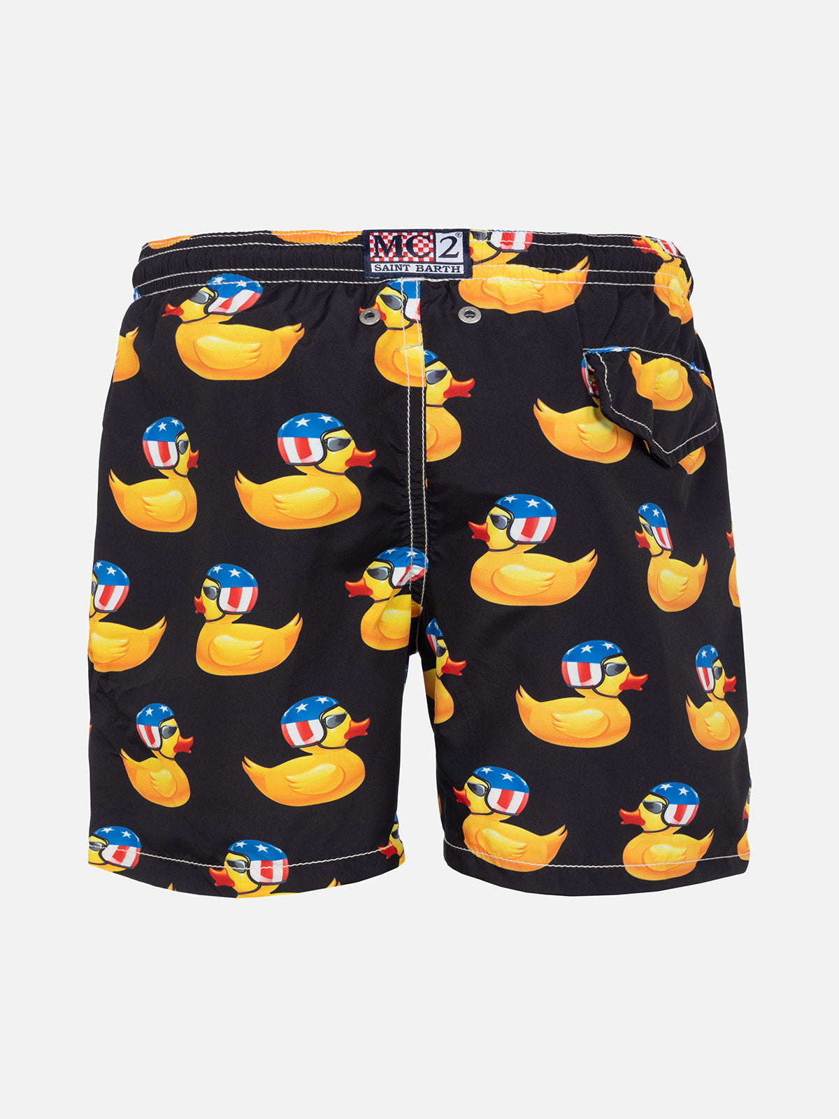 Bikers ducky boy's light fabric swim shorts - MC2 Saint Barth