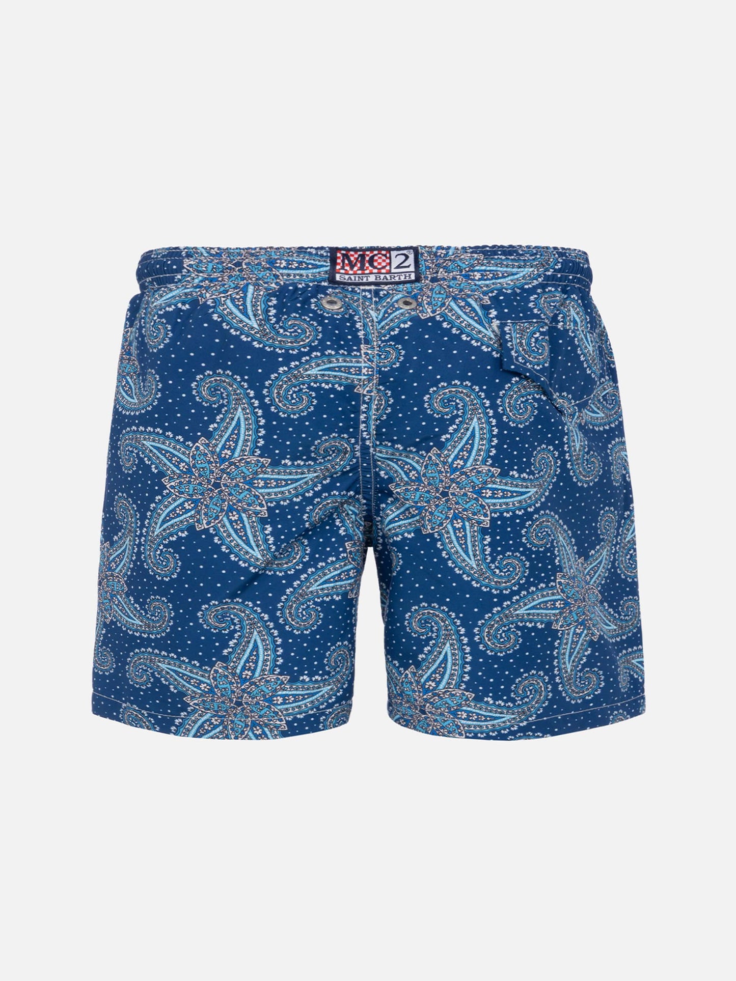 Boy swim shorts with paisley print - MC2 Saint Barth