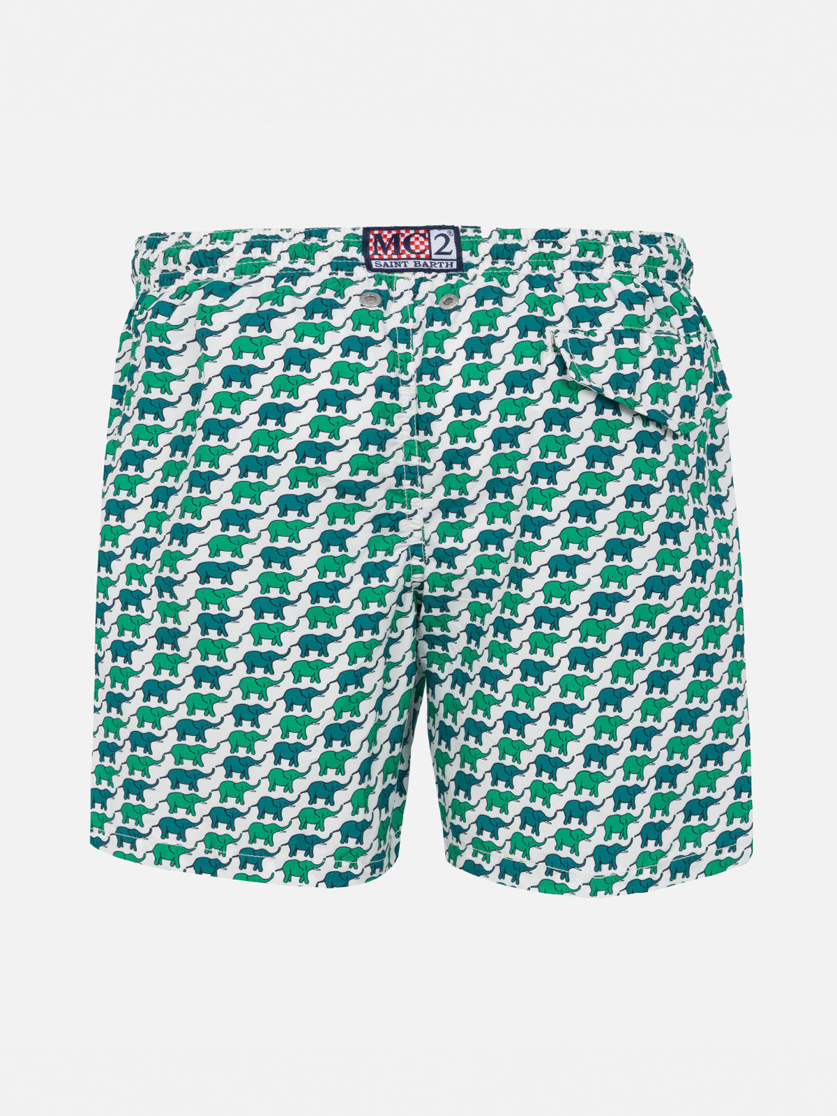 Boy swim shorts with elephant print - MC2 Saint Barth