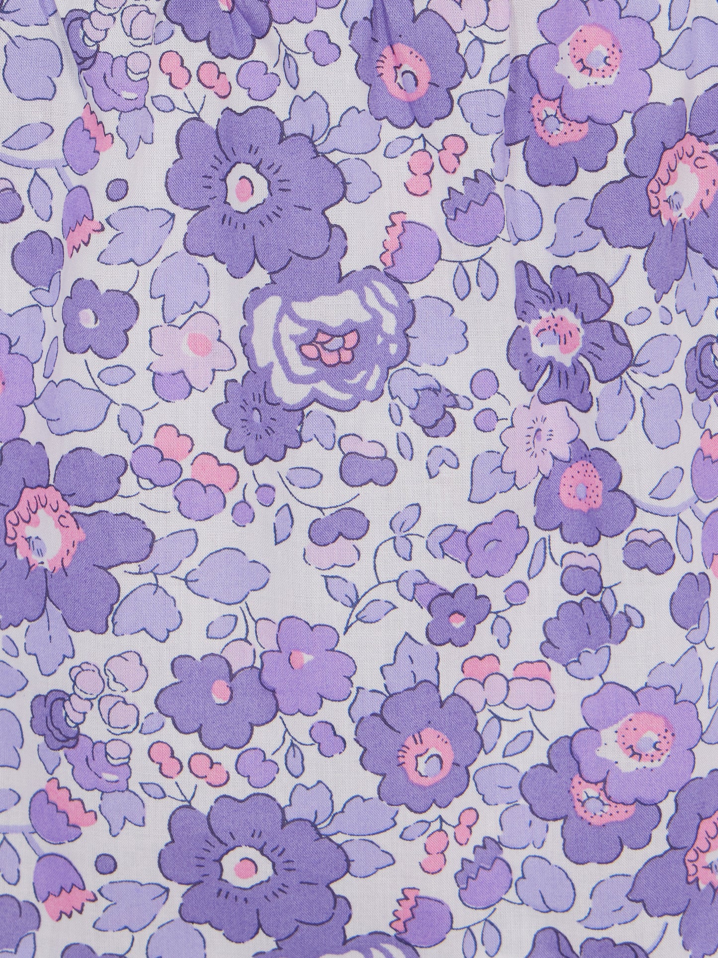 Girl cotton dress Jemine Jr with Betsy print | MADE WITH LIBERTY FABRIC - MC2 Saint Barth