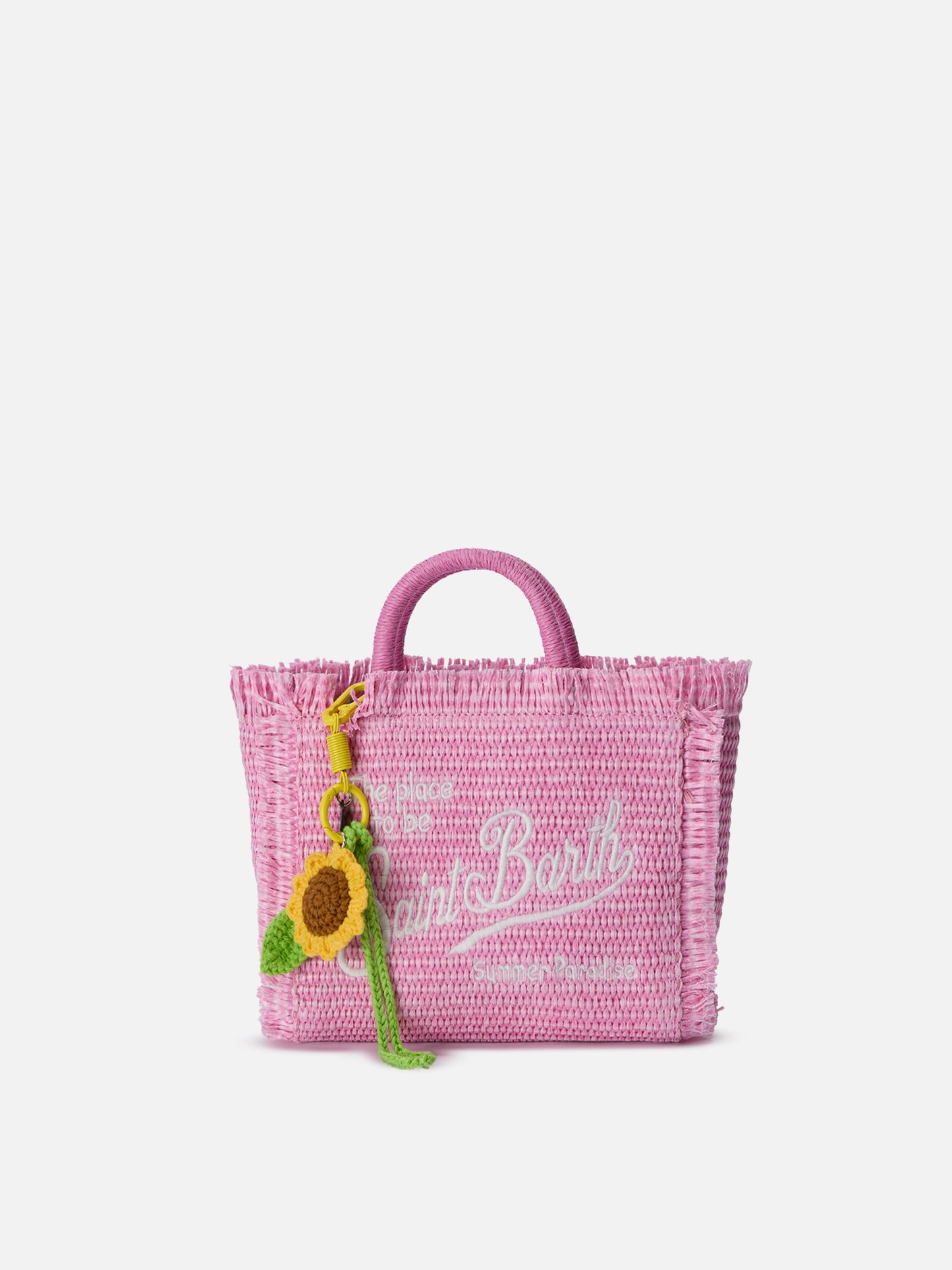 Funny charm da borsa con girasole crochet