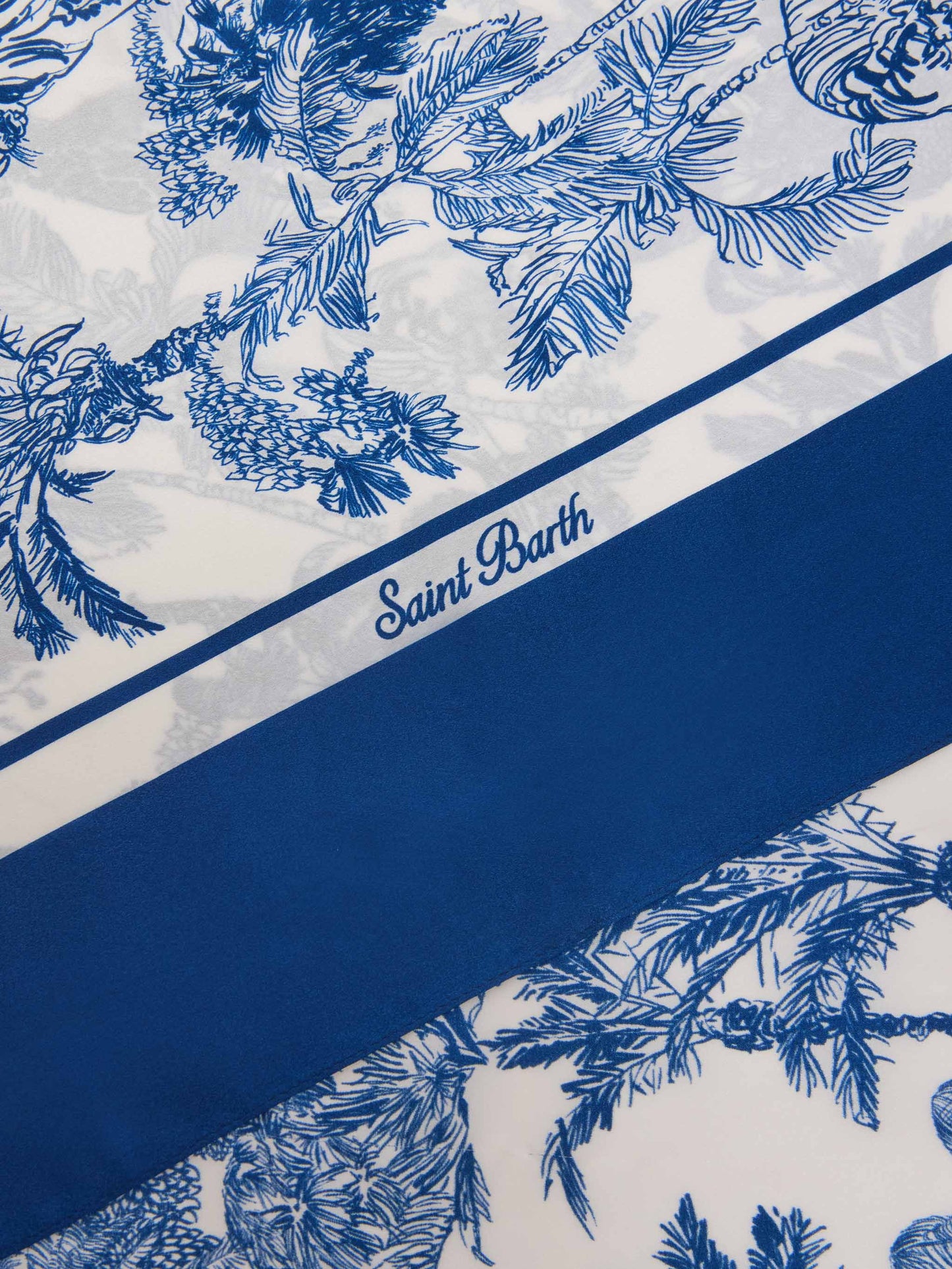 Foulard Kitana in seta con stampa toile de jouy
