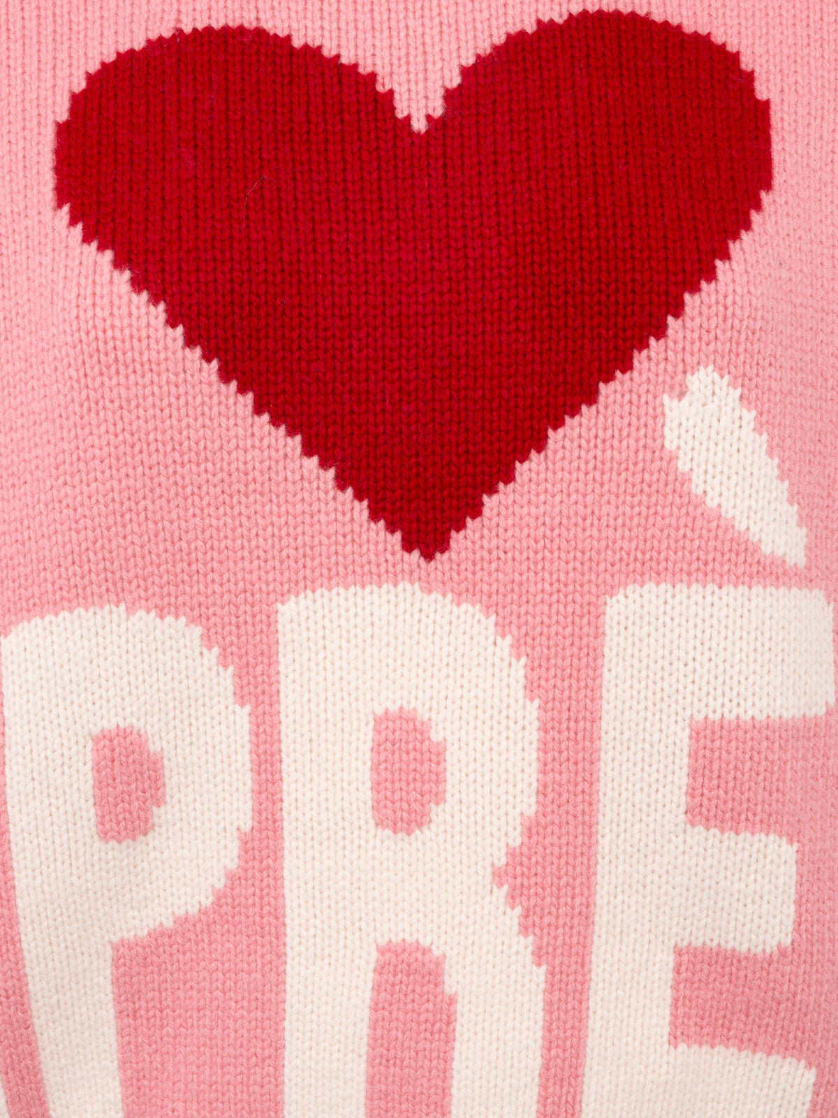 Woman pink fair isle sweater Kyla with Apres Ski jacquard - MC2 Saint Barth