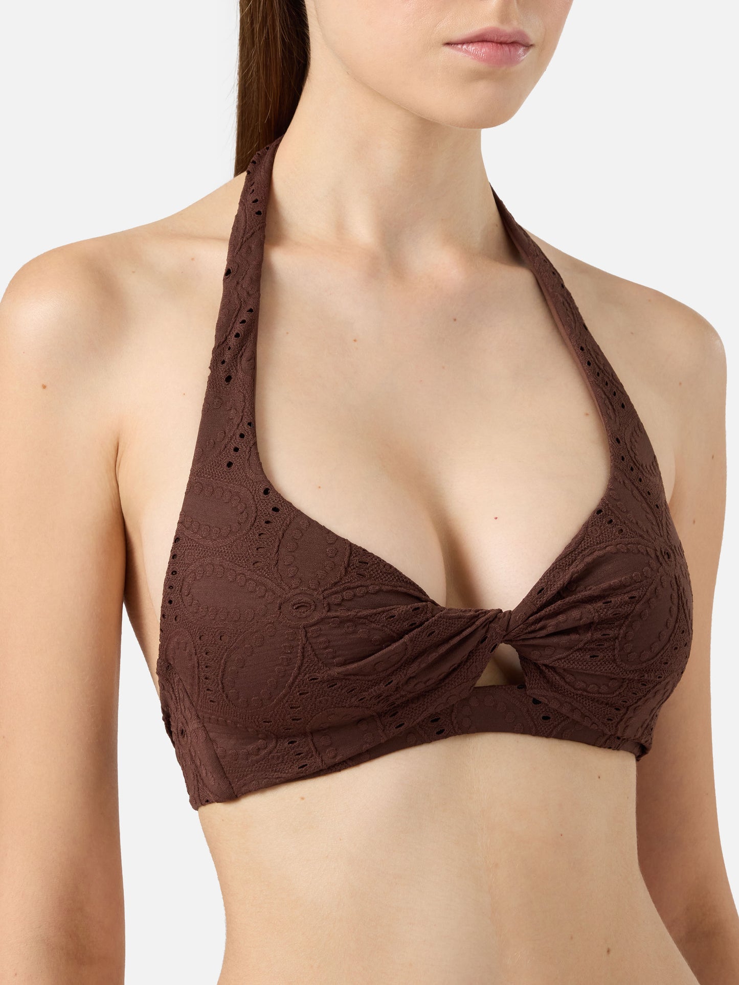 Leda Sangallo lace triangle bralette top