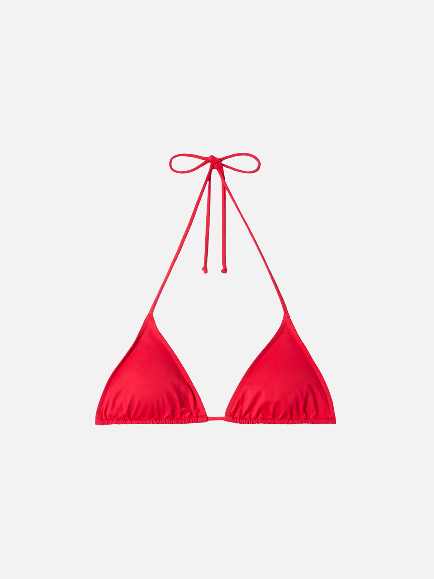 Leah red triangle top swimsuit