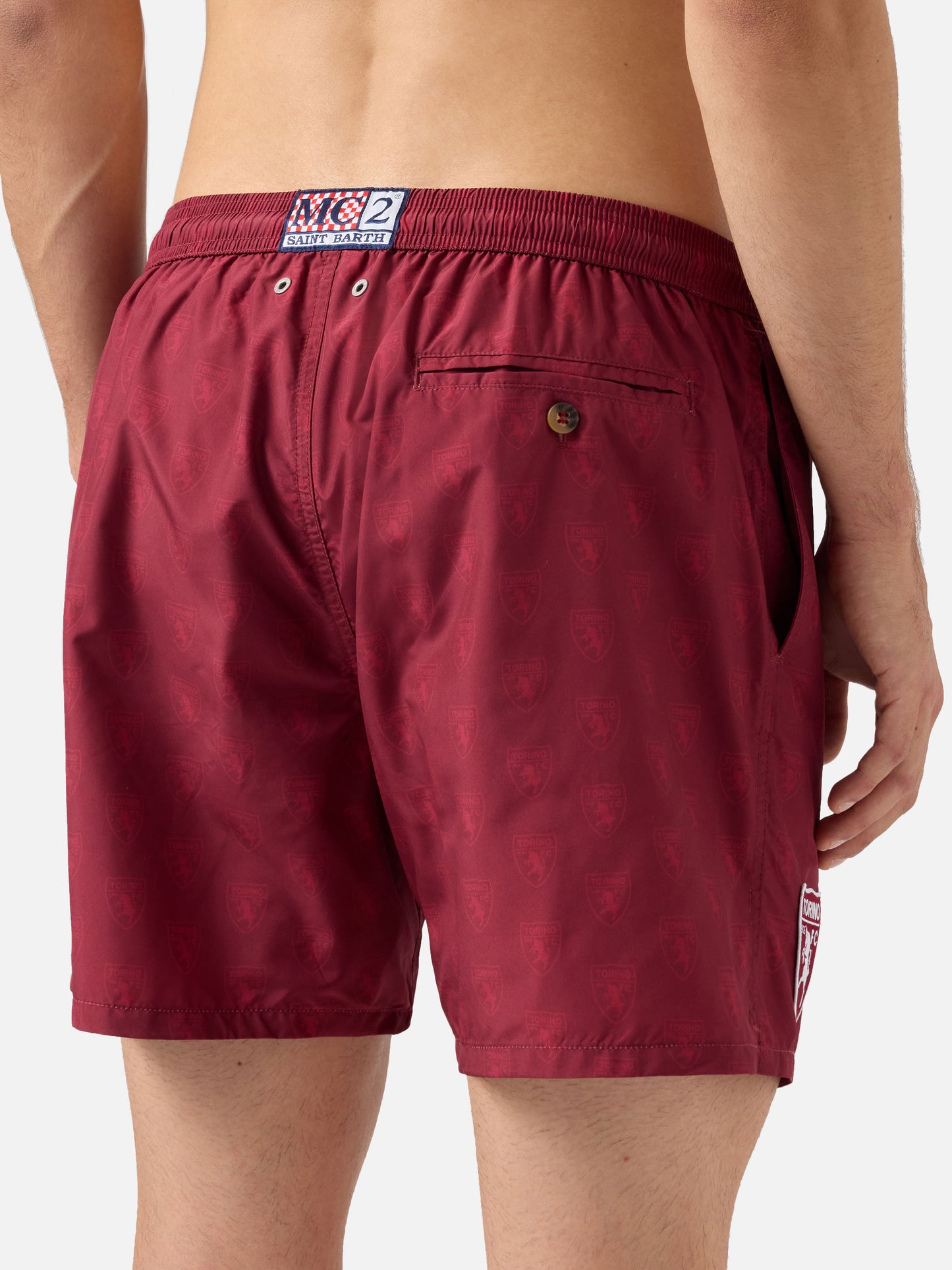 Leichte Badehose aus Lightning-Material mit Torino-Print | TORINO FC SPECIAL EDITION
