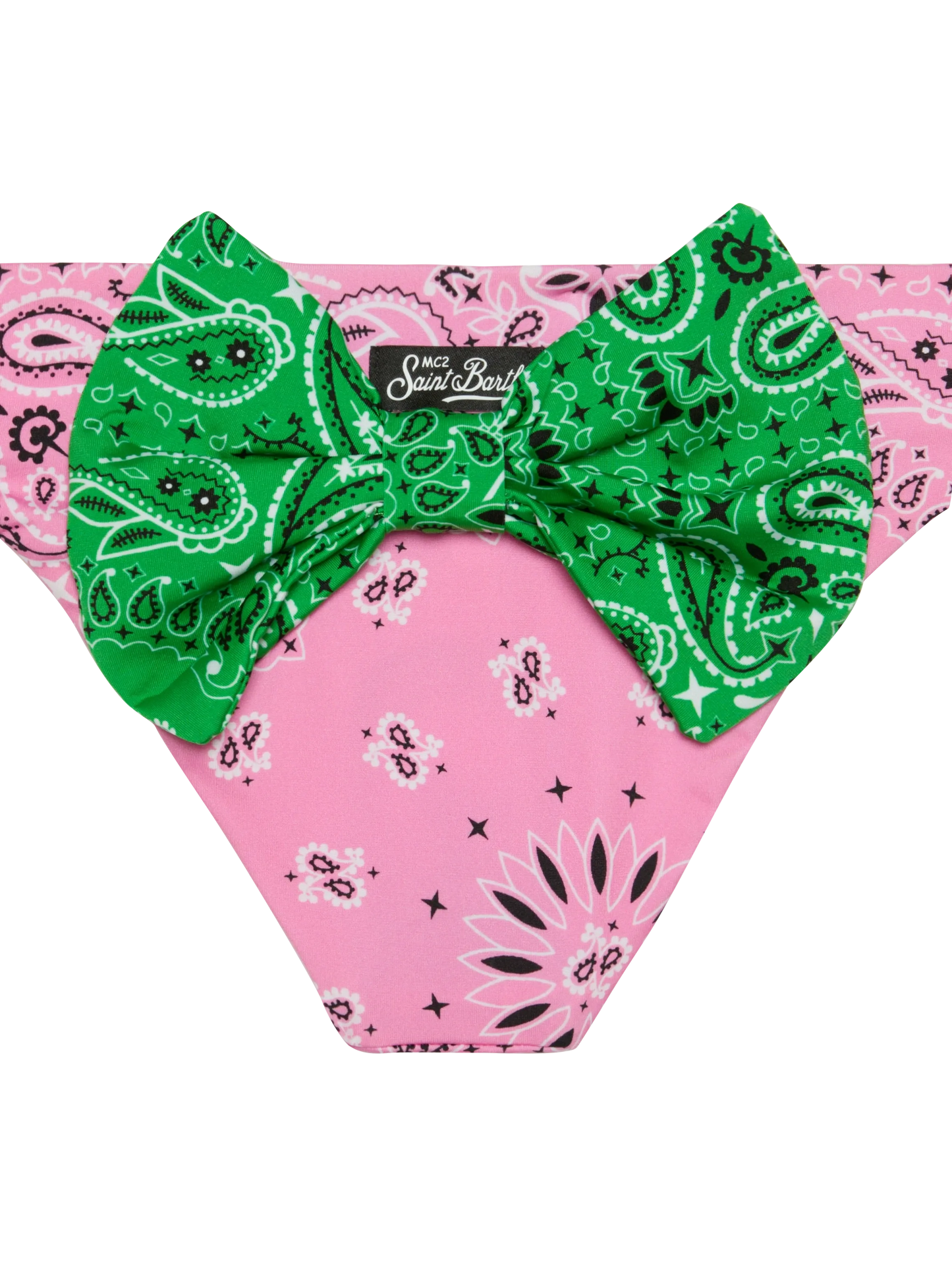 Girl swim briefs with bandanna print - MC2 Saint Barth