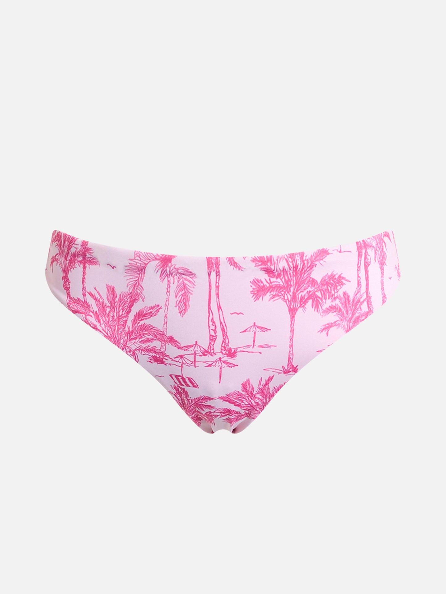 Girl swim briefs Madame with bow and toile de jouy print - MC2 Saint Barth