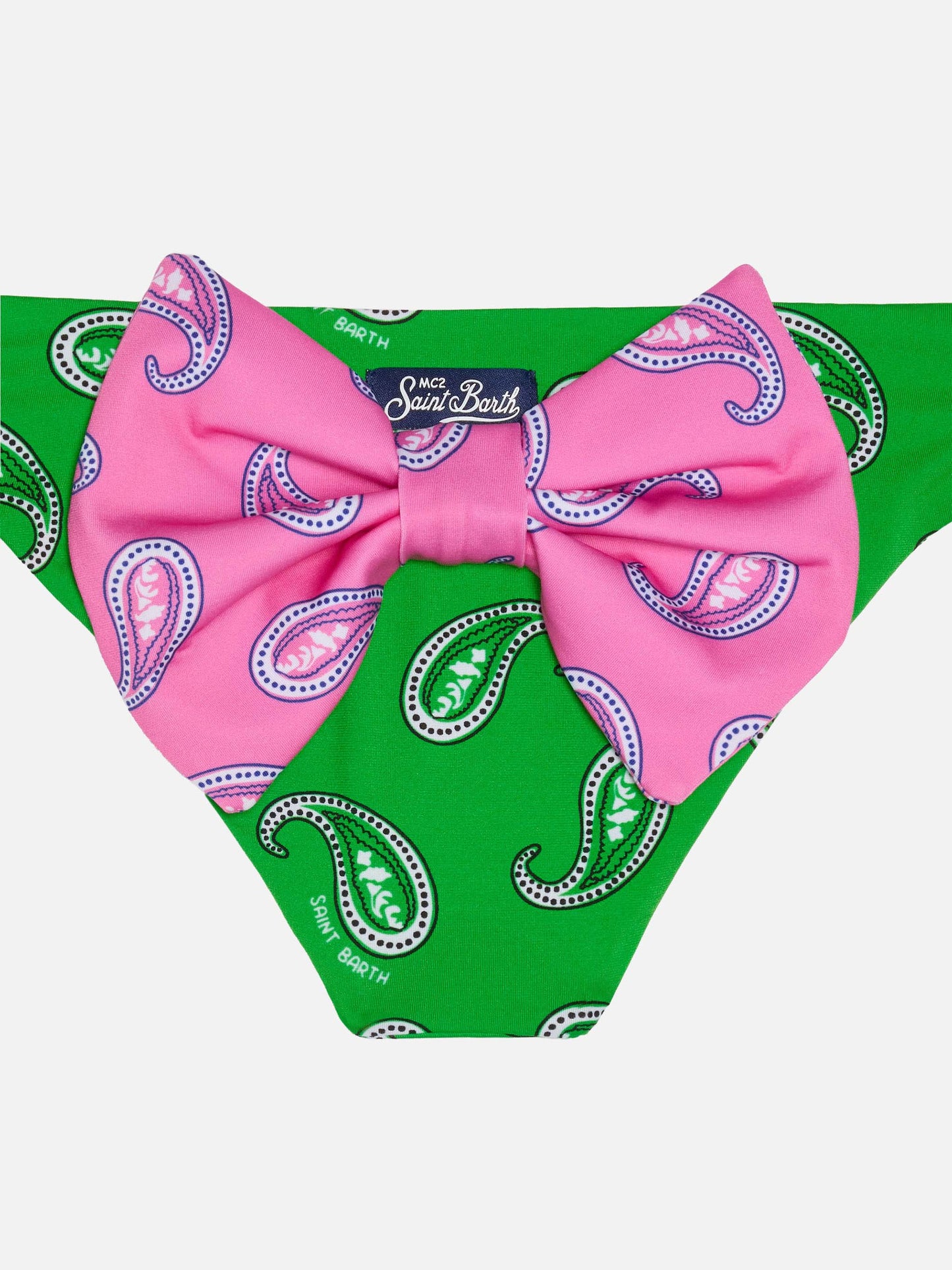 Girl swim briefs with paisley print - MC2 Saint Barth