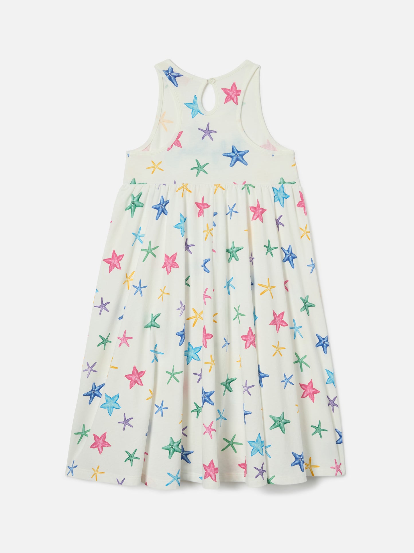 Abito Masha in cotone organico con stampa stelle marine all over