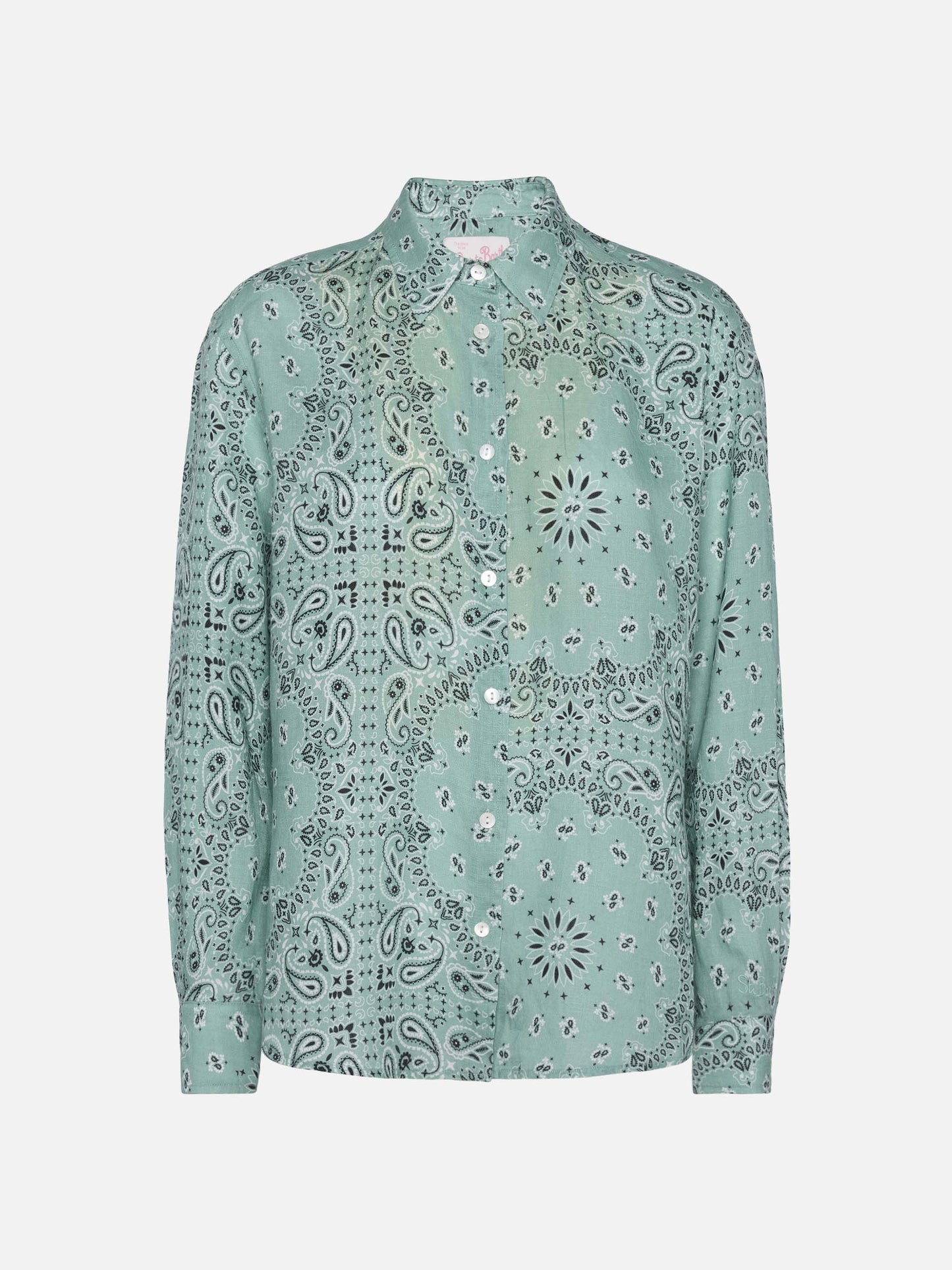 Klassisches Leinenhemd „Meredith“ mit Bandana-Print