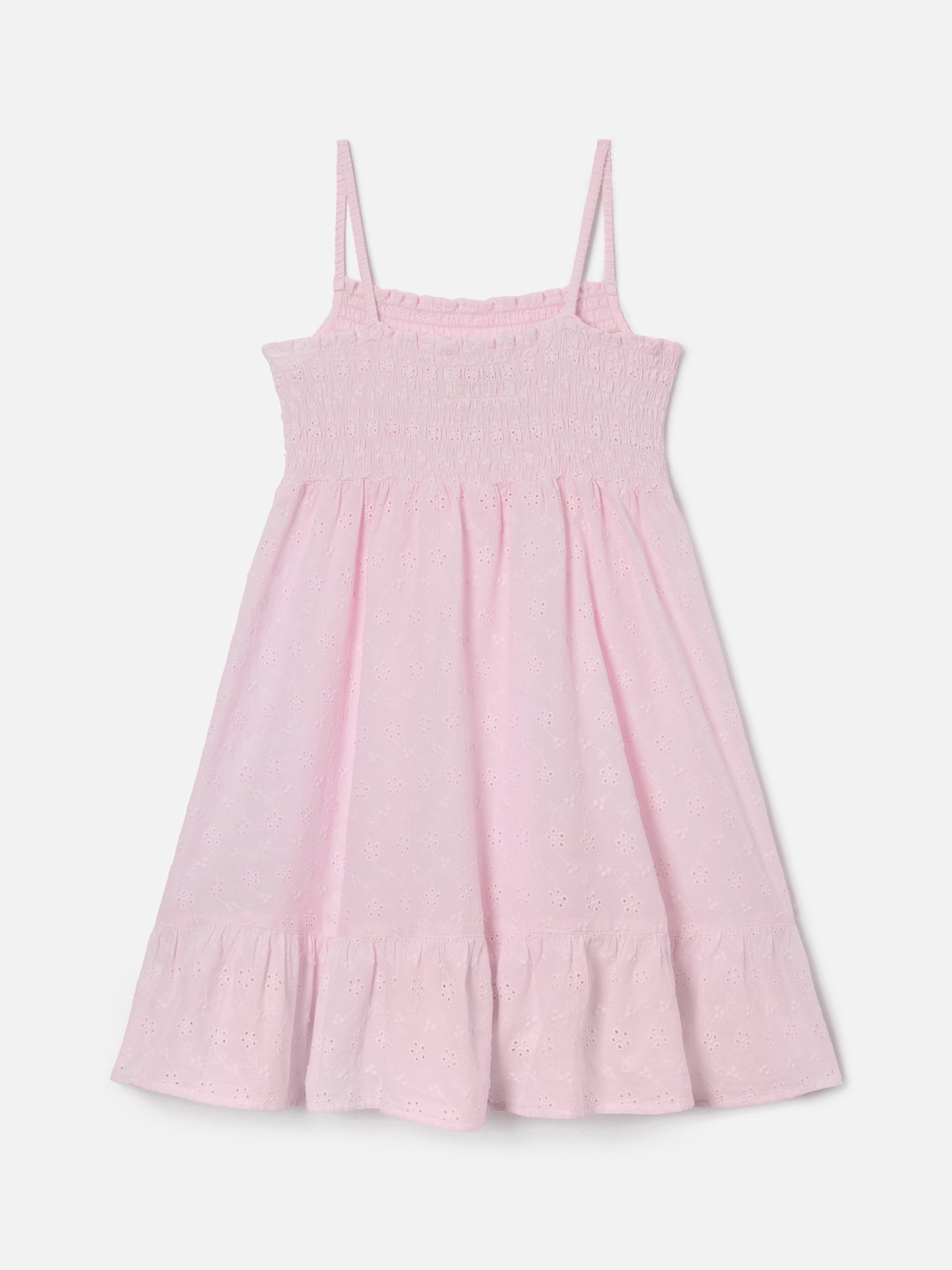 Rosa Miki Sommerkleid aus Baumwolle mit Broderie Anglaise