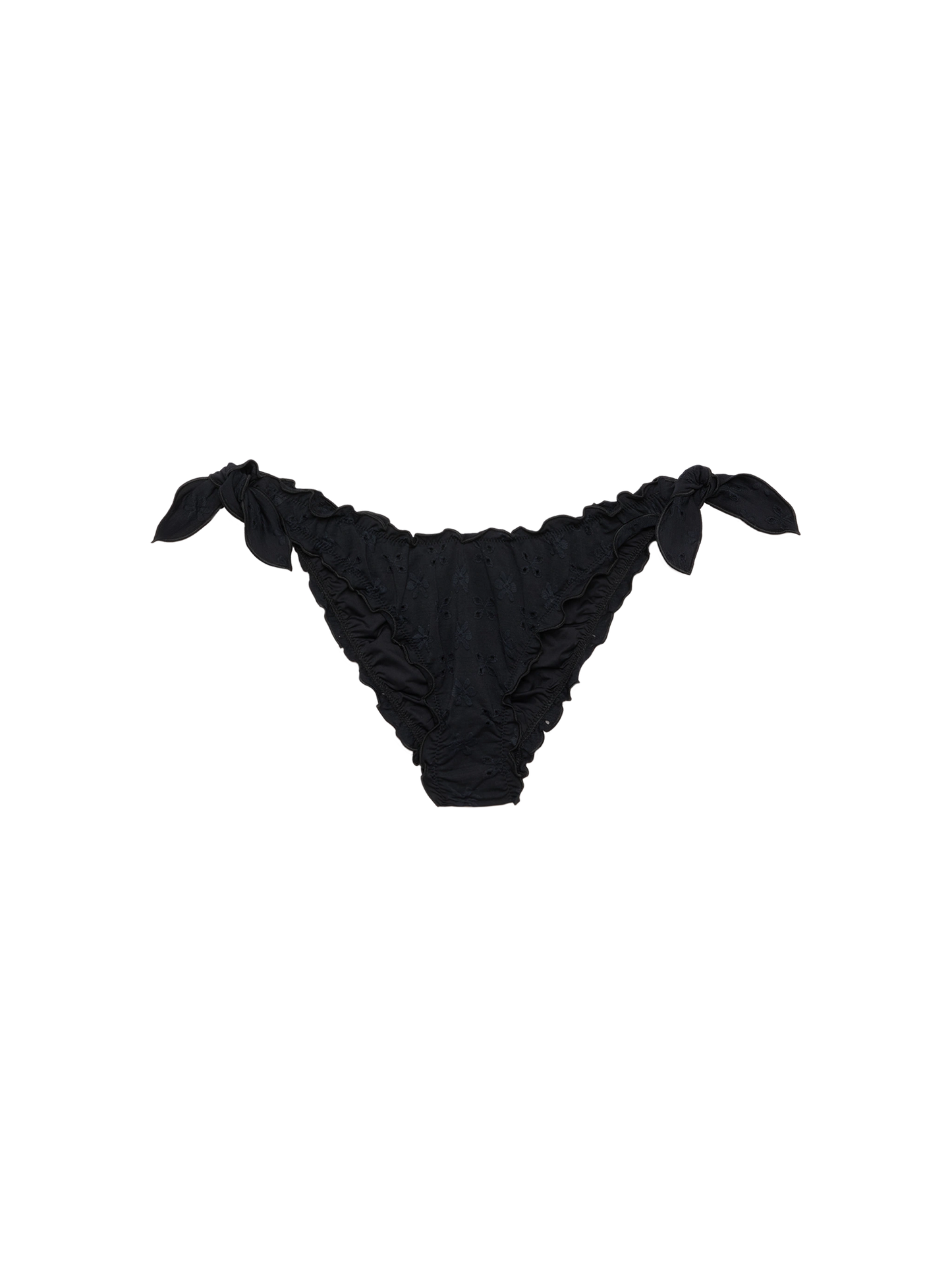 Moon black Sangallo lace classic swim briefs - MC2 Saint Barth