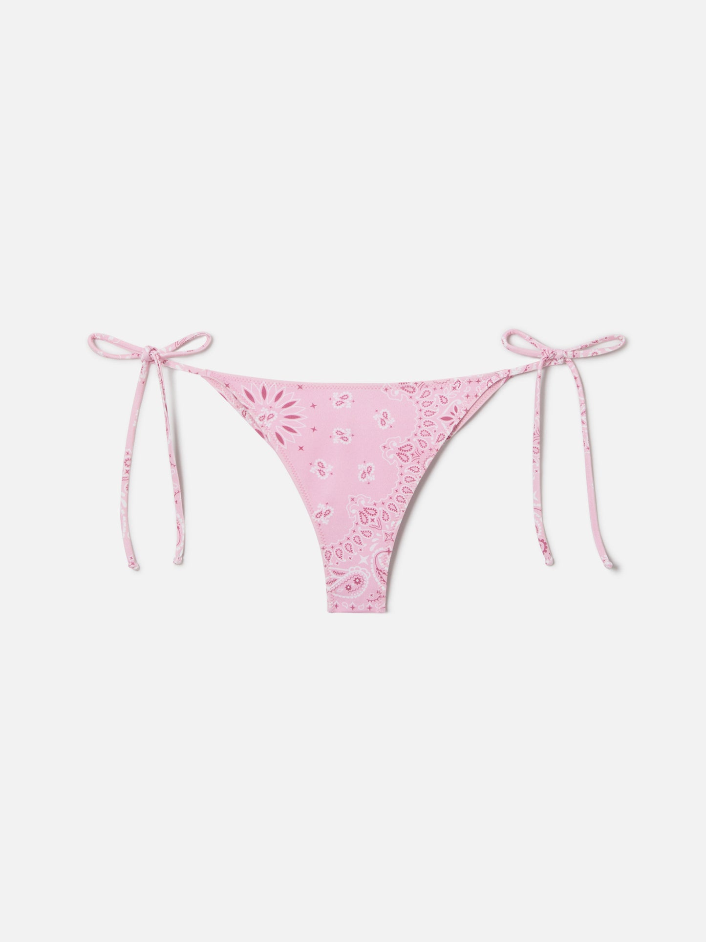 Slip mare Marielle modello brasiliana con stampa bandana rosa