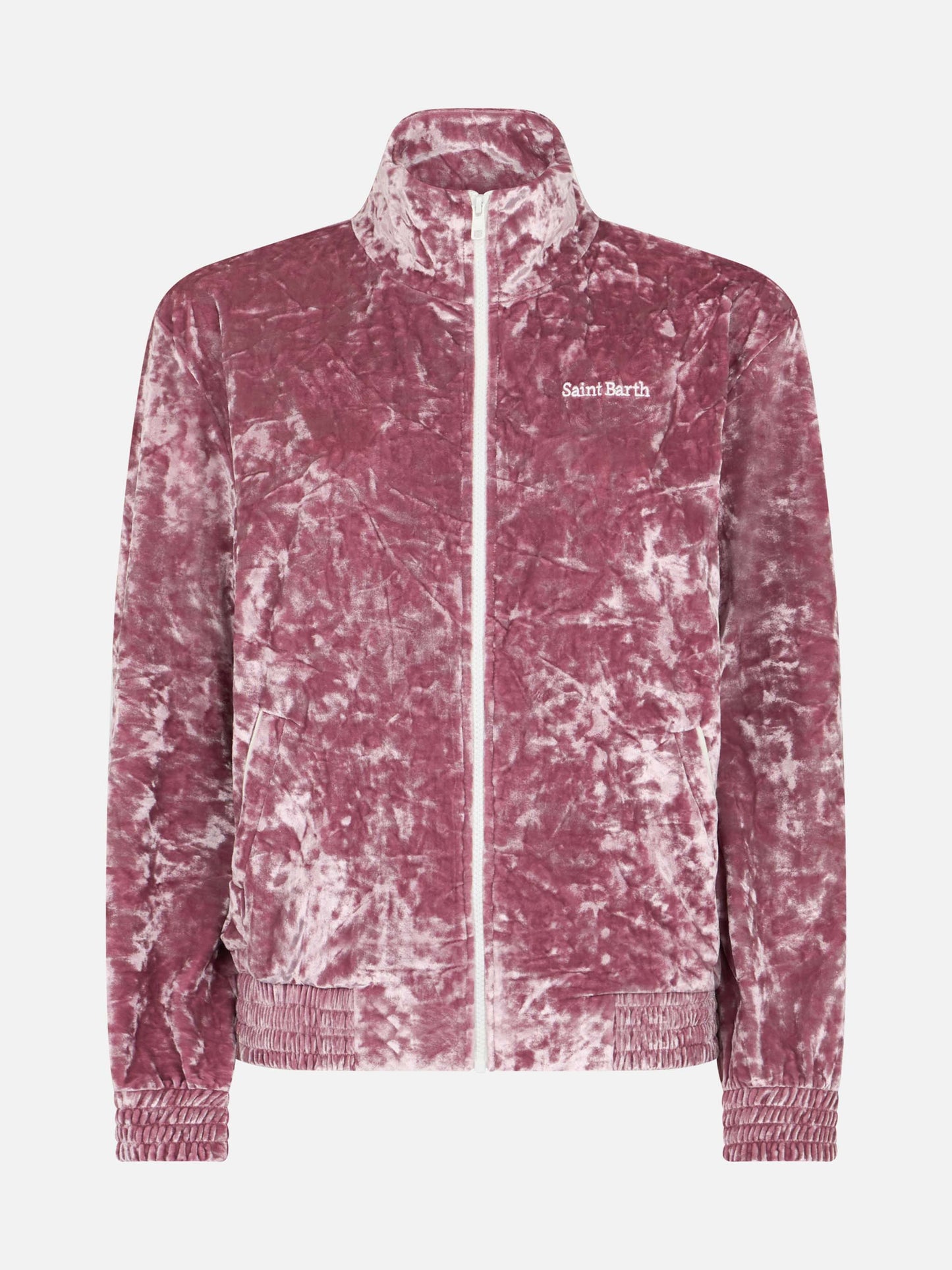 Woman sweatshirt Miriam pink chenille - MC2 Saint Barth