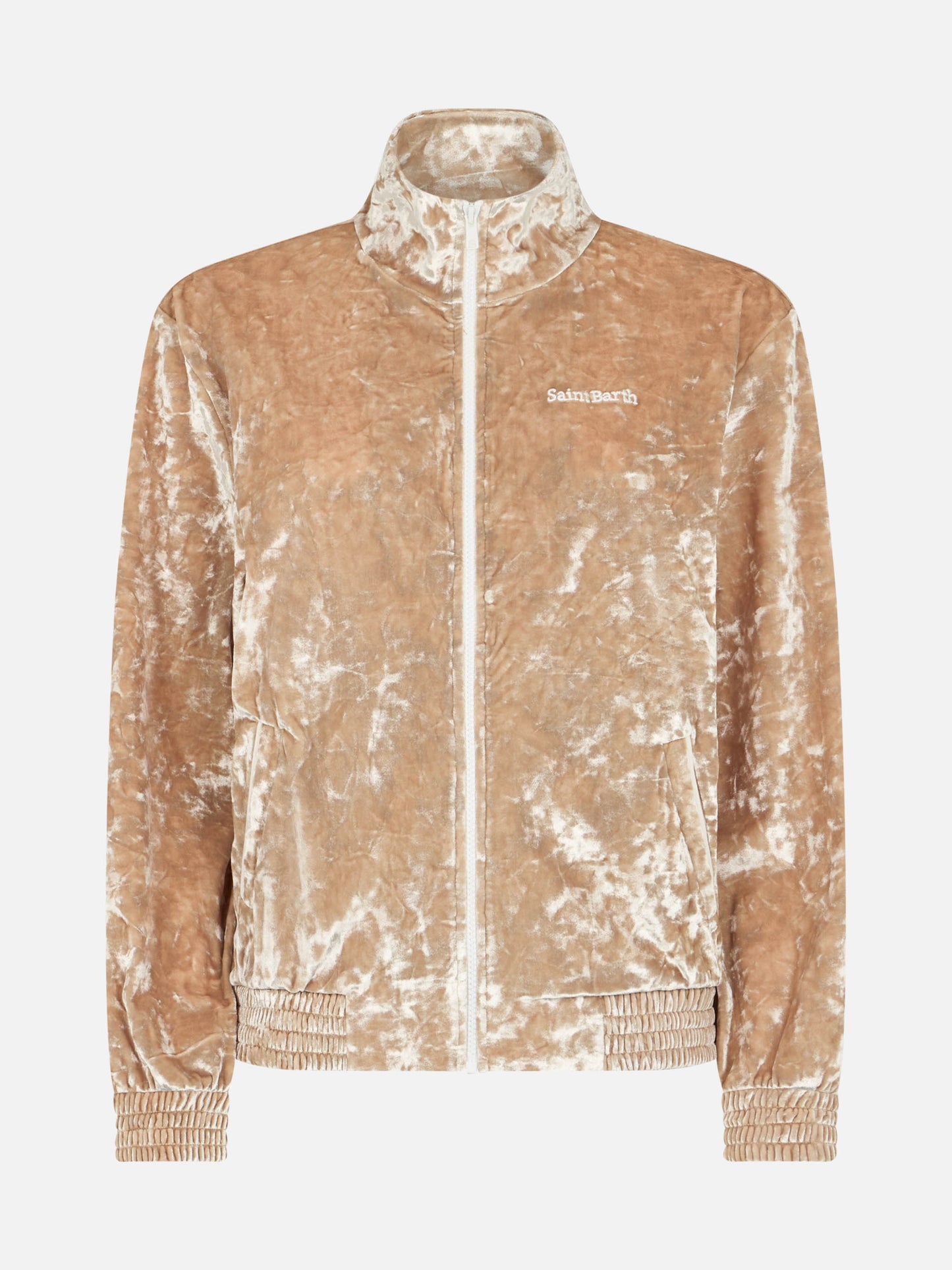 Woman sweatshirt Miriam beige chenille - MC2 Saint Barth