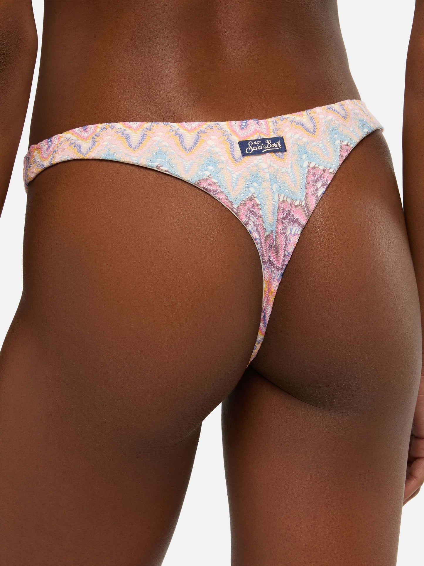 Sadie Naomi bralette bikini in raschel knit