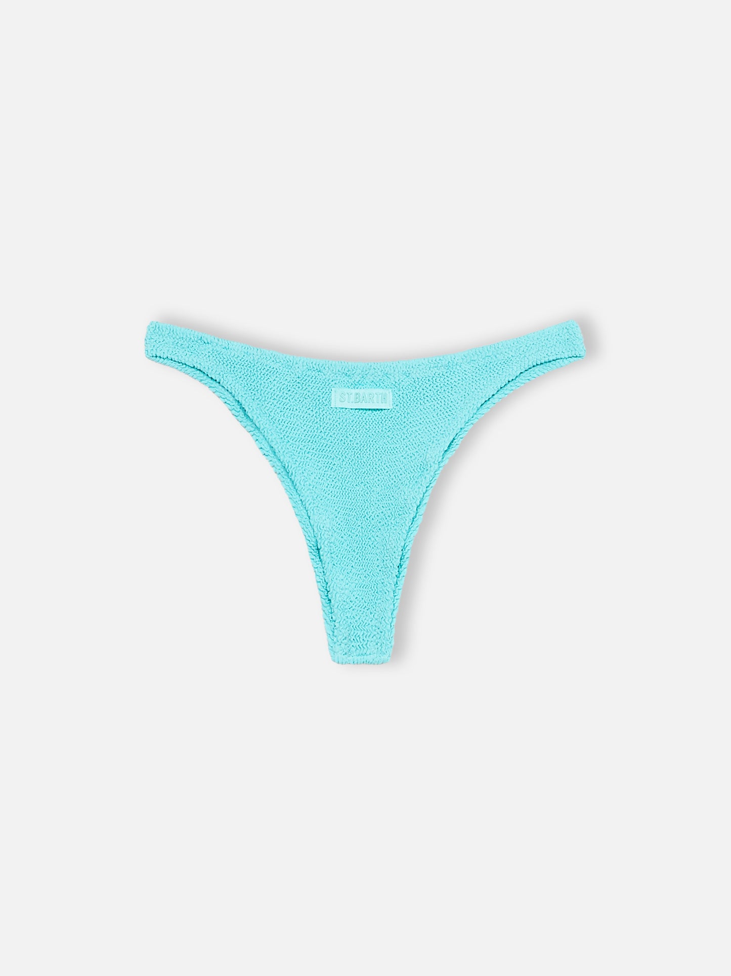 Woman water green crinkle cheeky swim briefs Naomi - MC2 Saint Barth