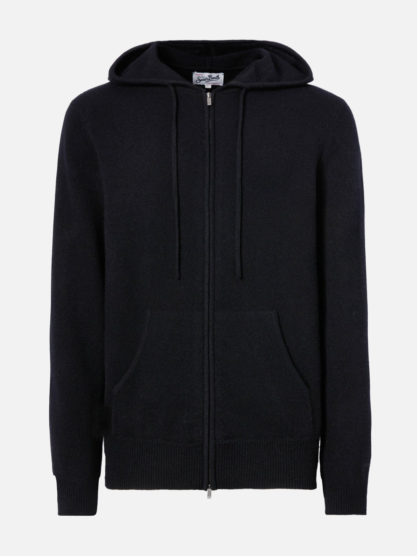 Notting Hoodie aus 100 % Lammwolle, schwarz