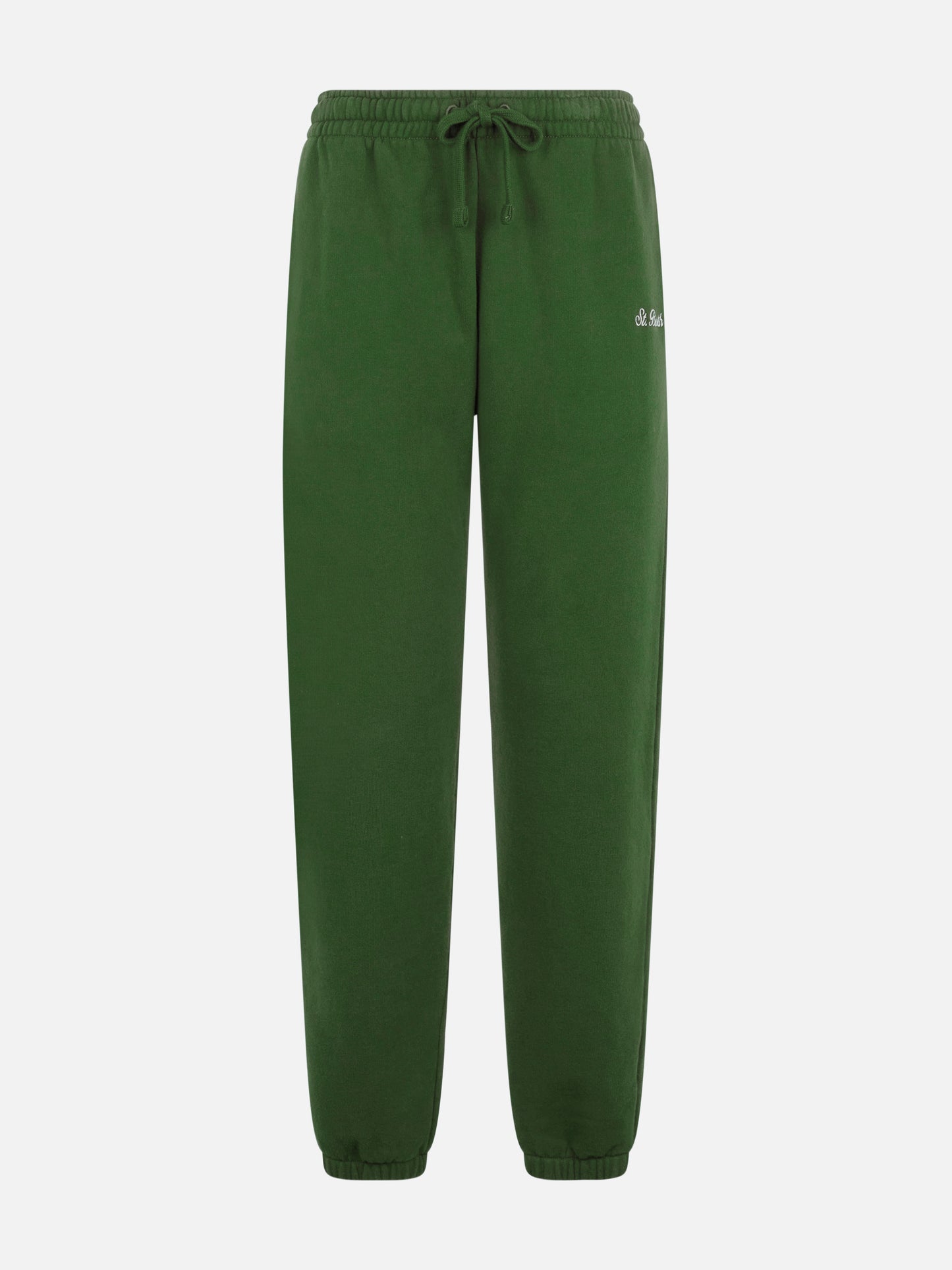 Military green cotton fleece jogger pants Odalys