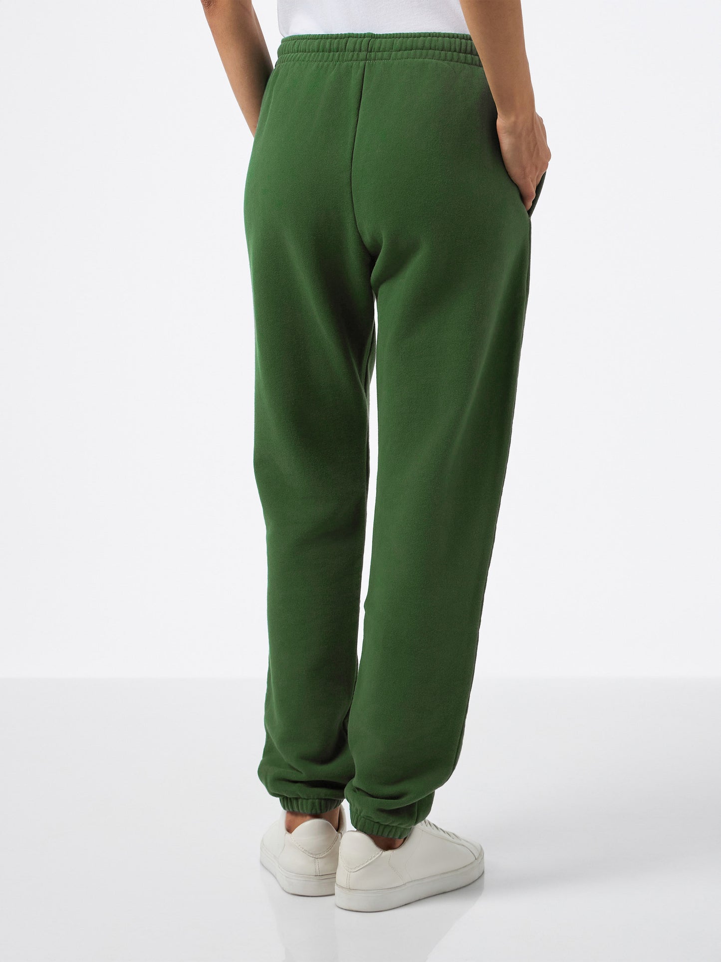 Military green cotton fleece jogger pants Odalys