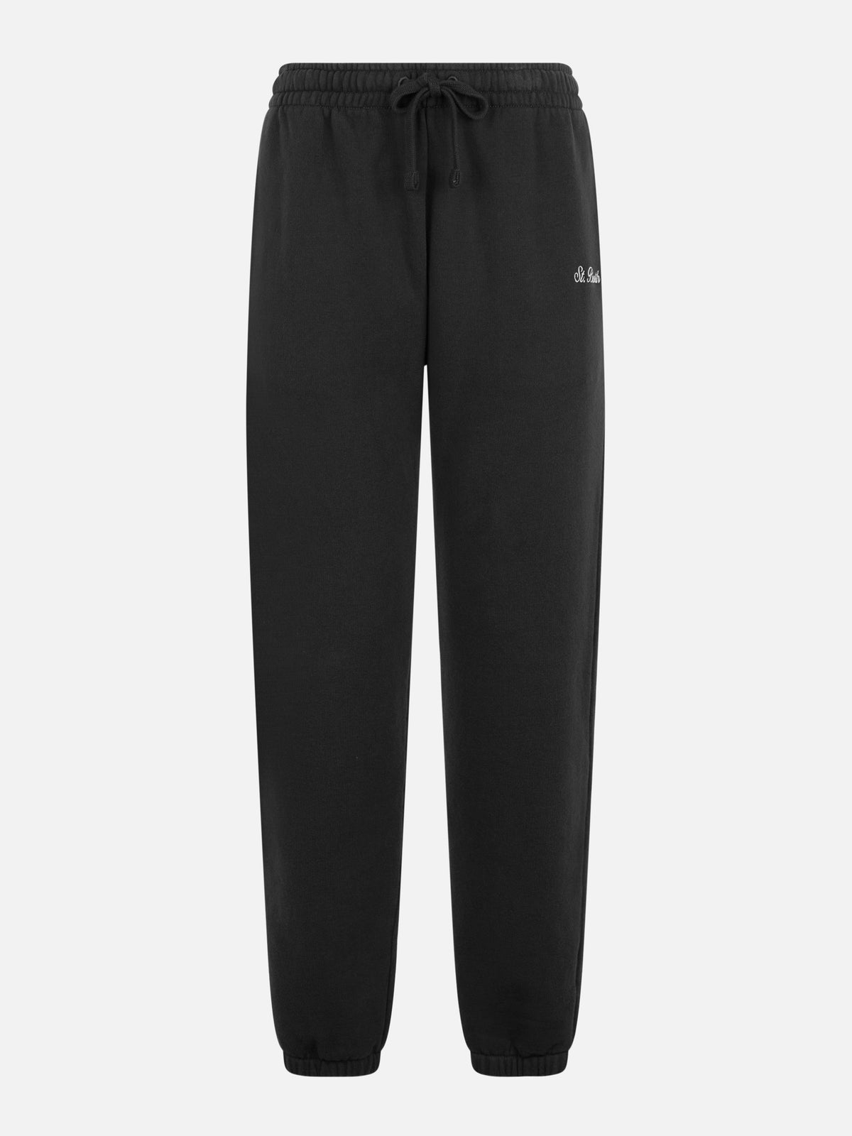 Pantalon de jogging Odalys en molleton de coton noir