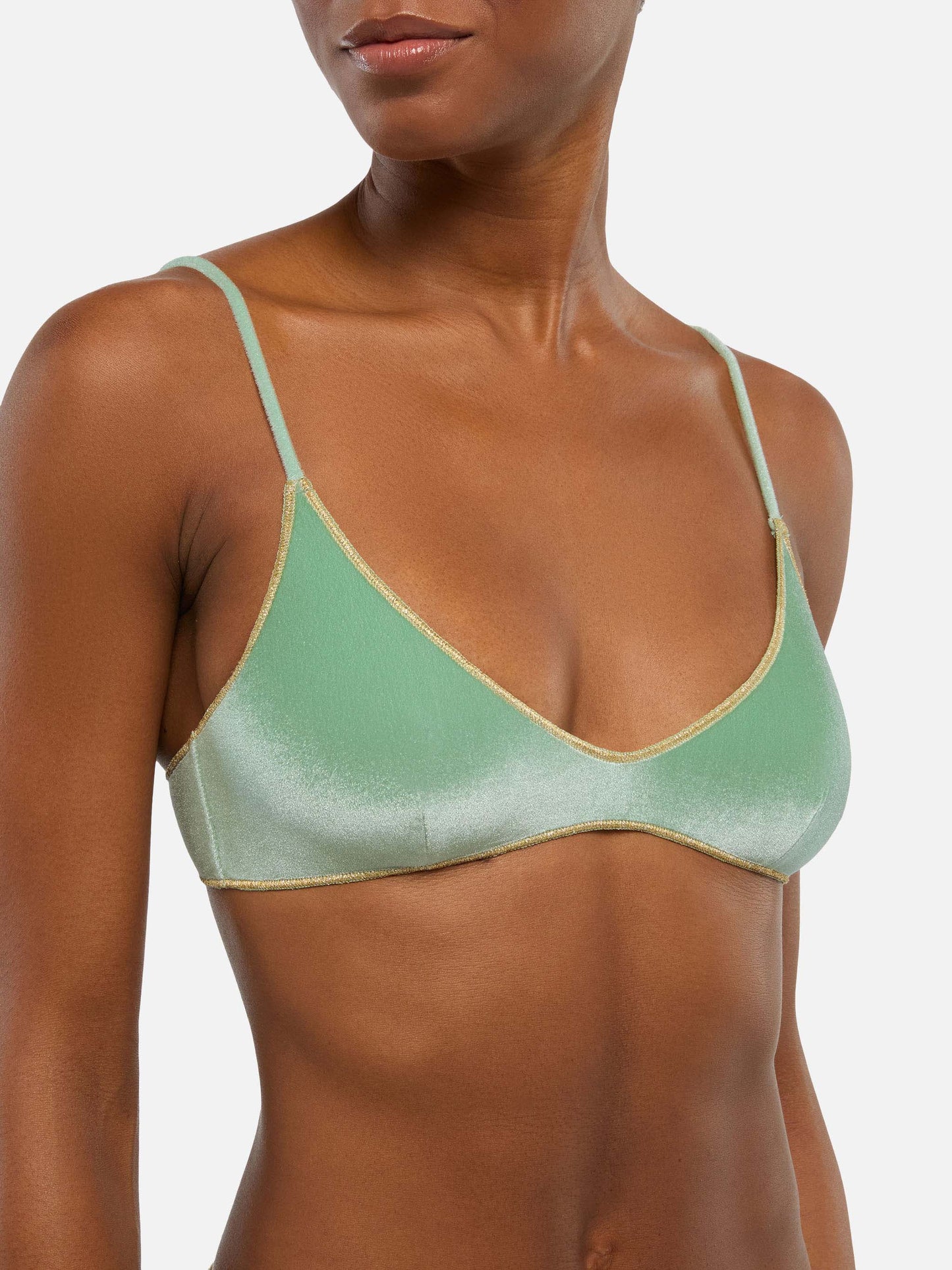 Paloma – Salbeigrünes Samt-U-Bralette