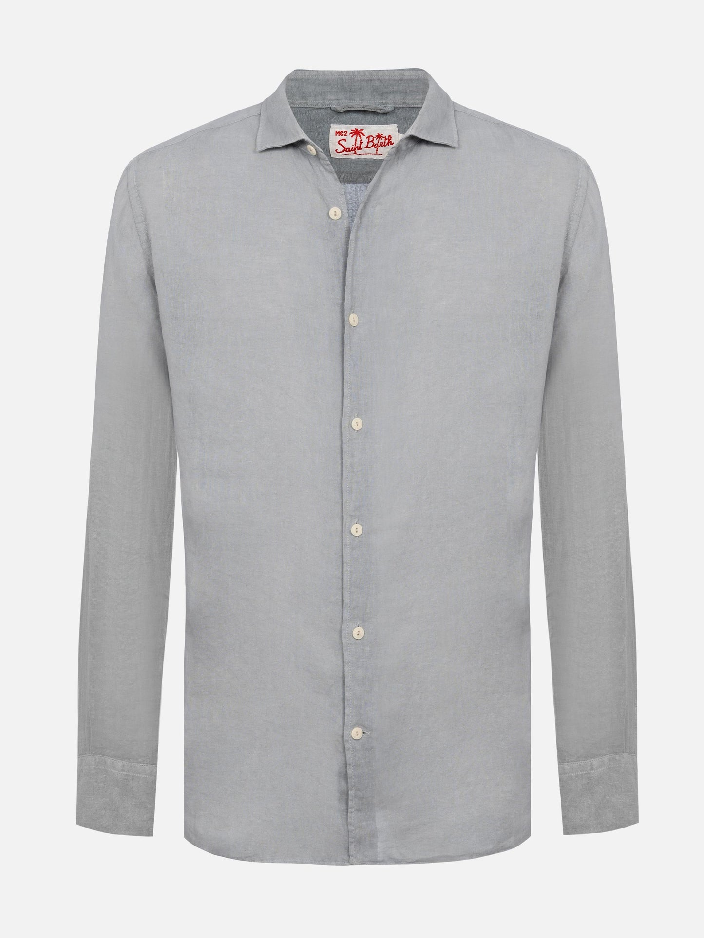 Grey linen shirt Pamplona - MC2 Saint Barth