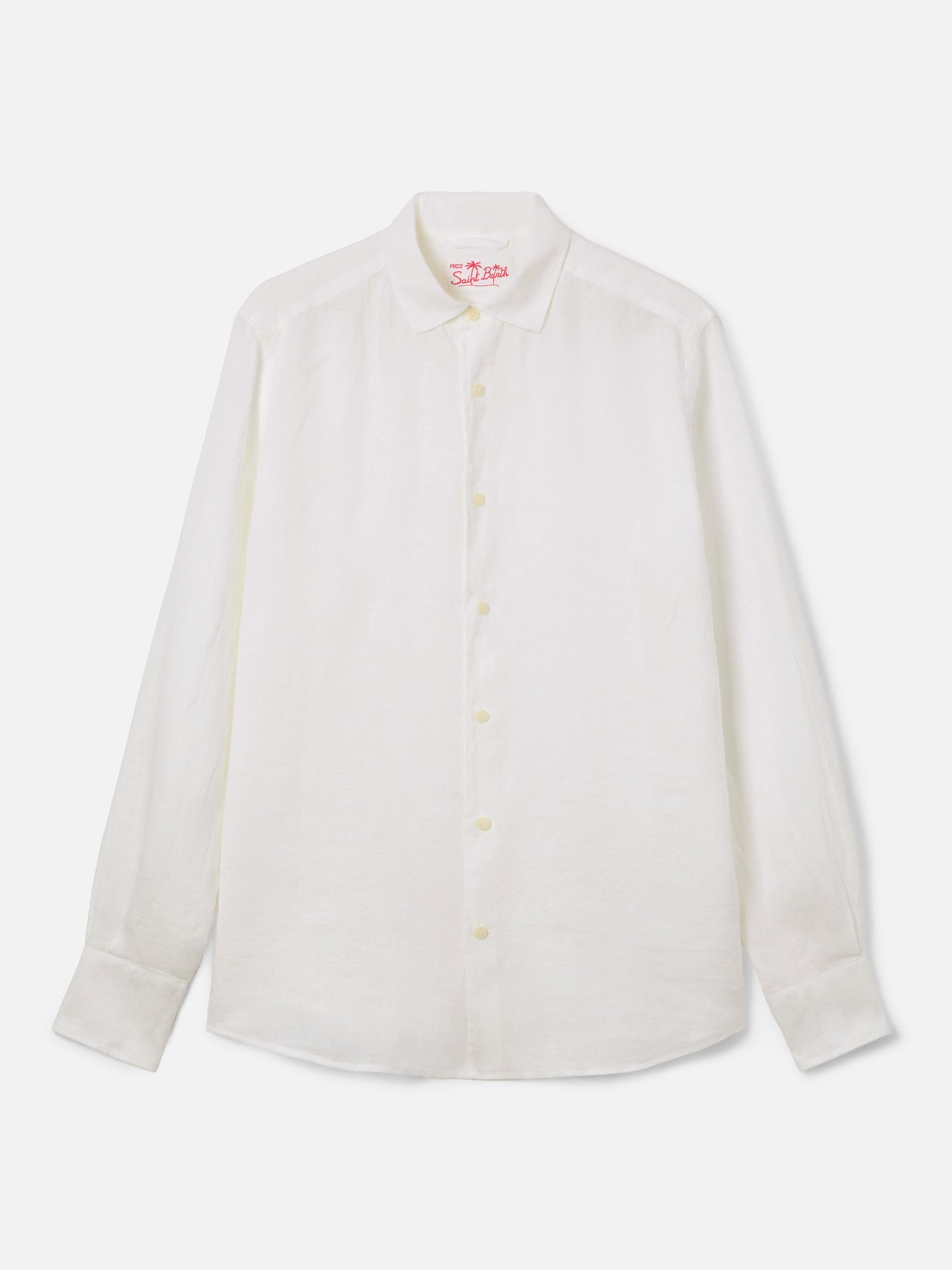 Camicia Pamplona in lino bianco