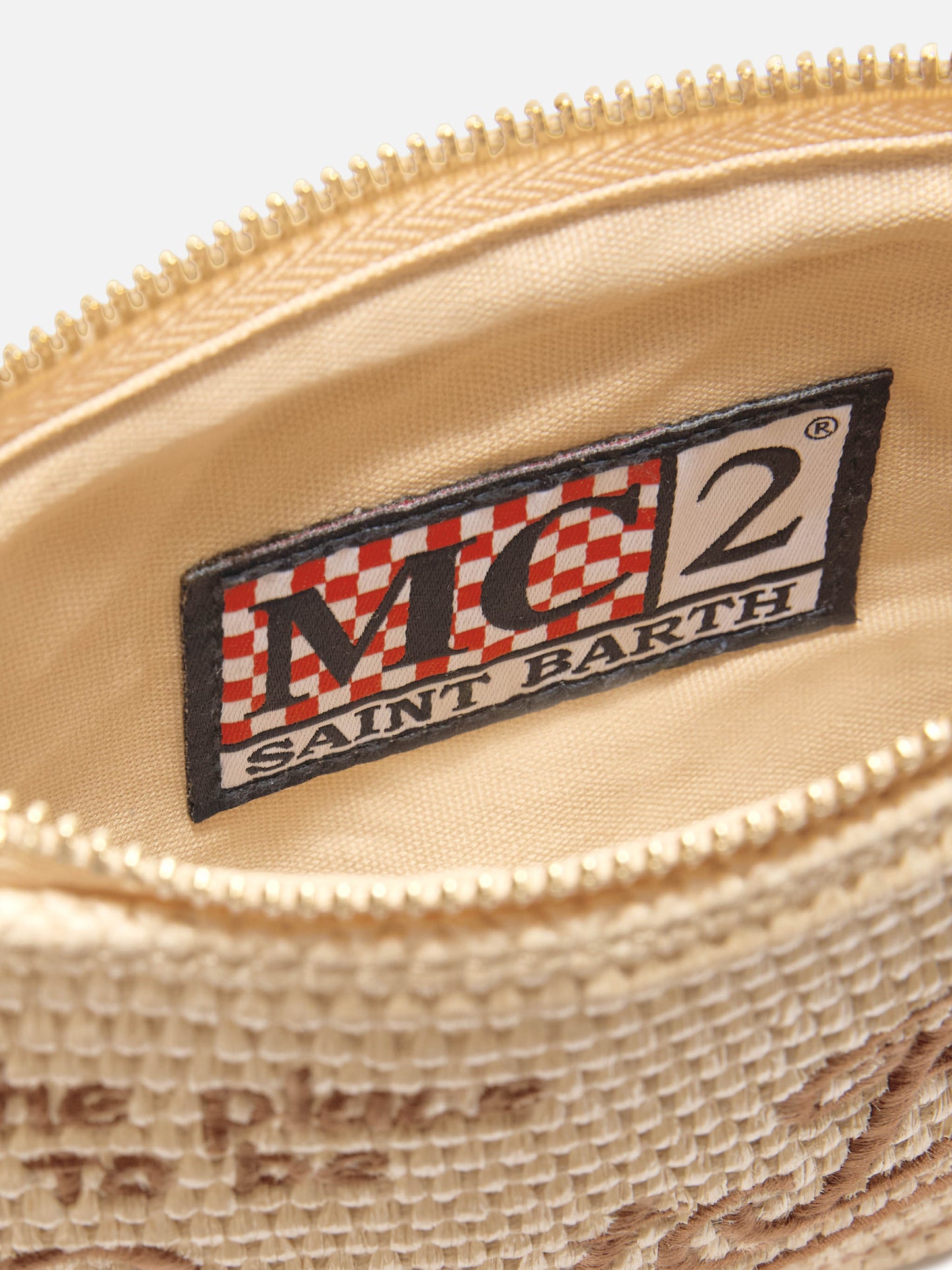 Parisienne Mini pouch with brown details