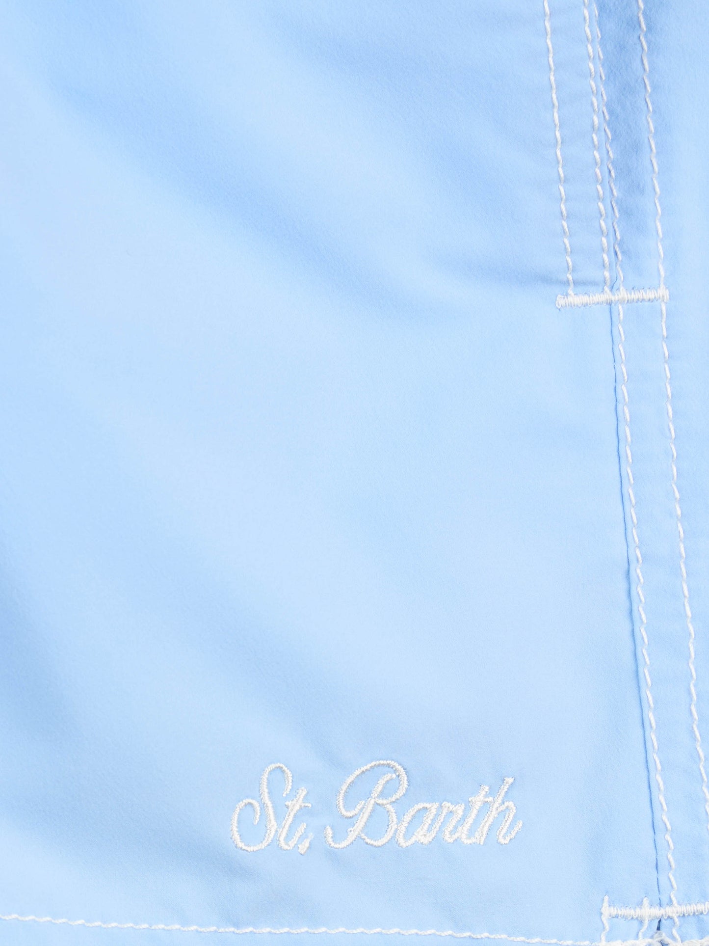 Boy color block mid-length swim shorts Patmos Jr - MC2 Saint Barth