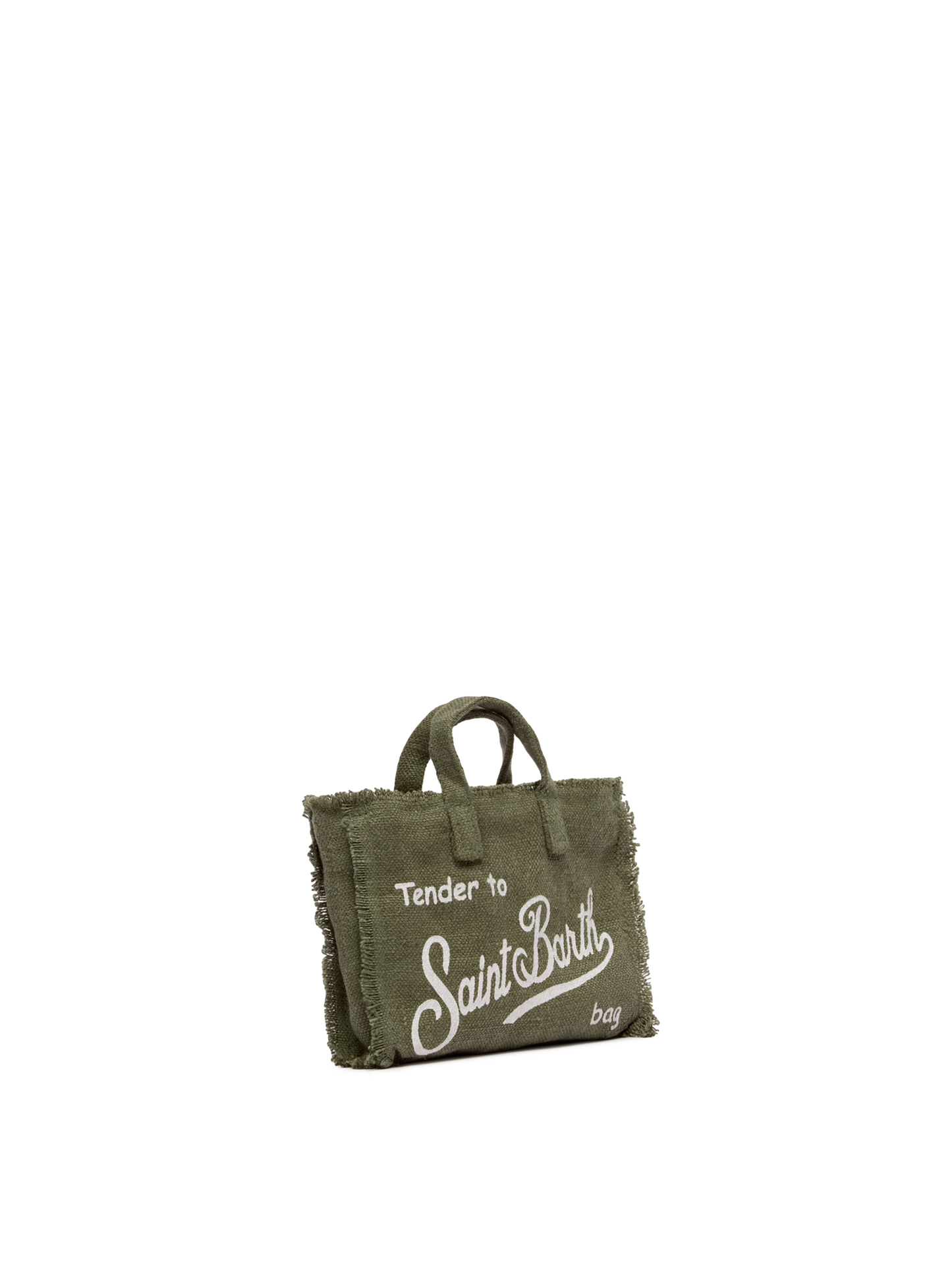 Military green linen Phone Bag - MC2 Saint Barth