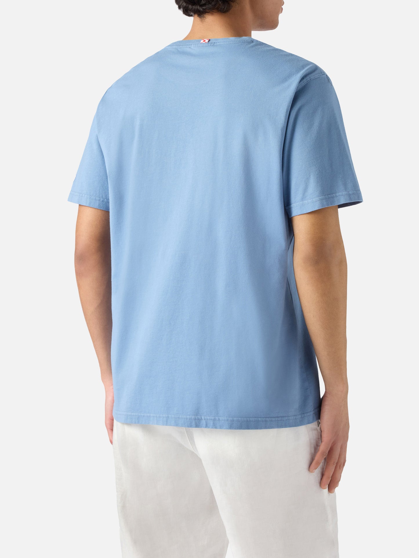 T-shirt Portofino azzurro polvere con ricamo All I Need Is A G-in Class