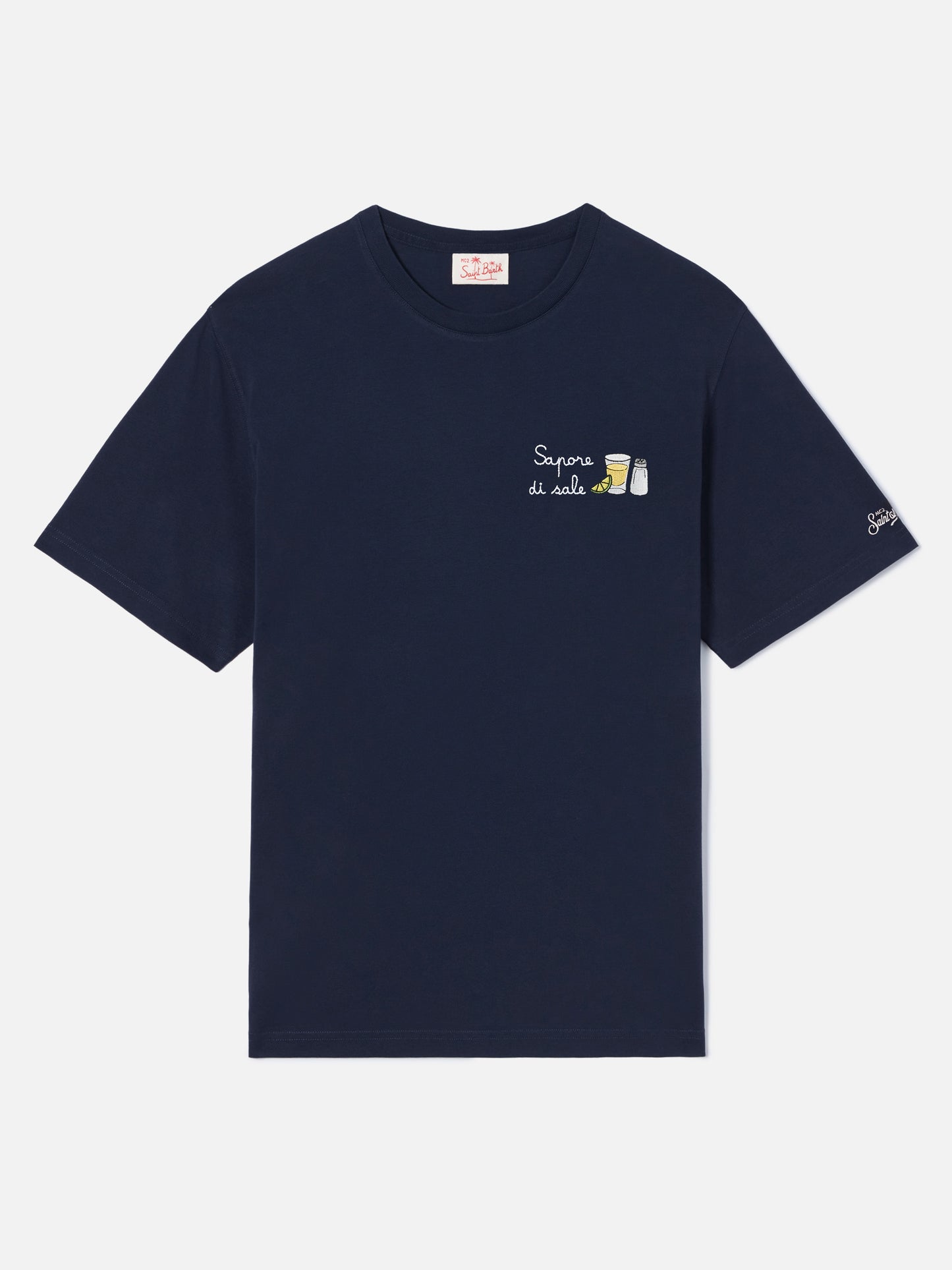 T-shirt Portofino blu con ricamo Sapore Di Sale