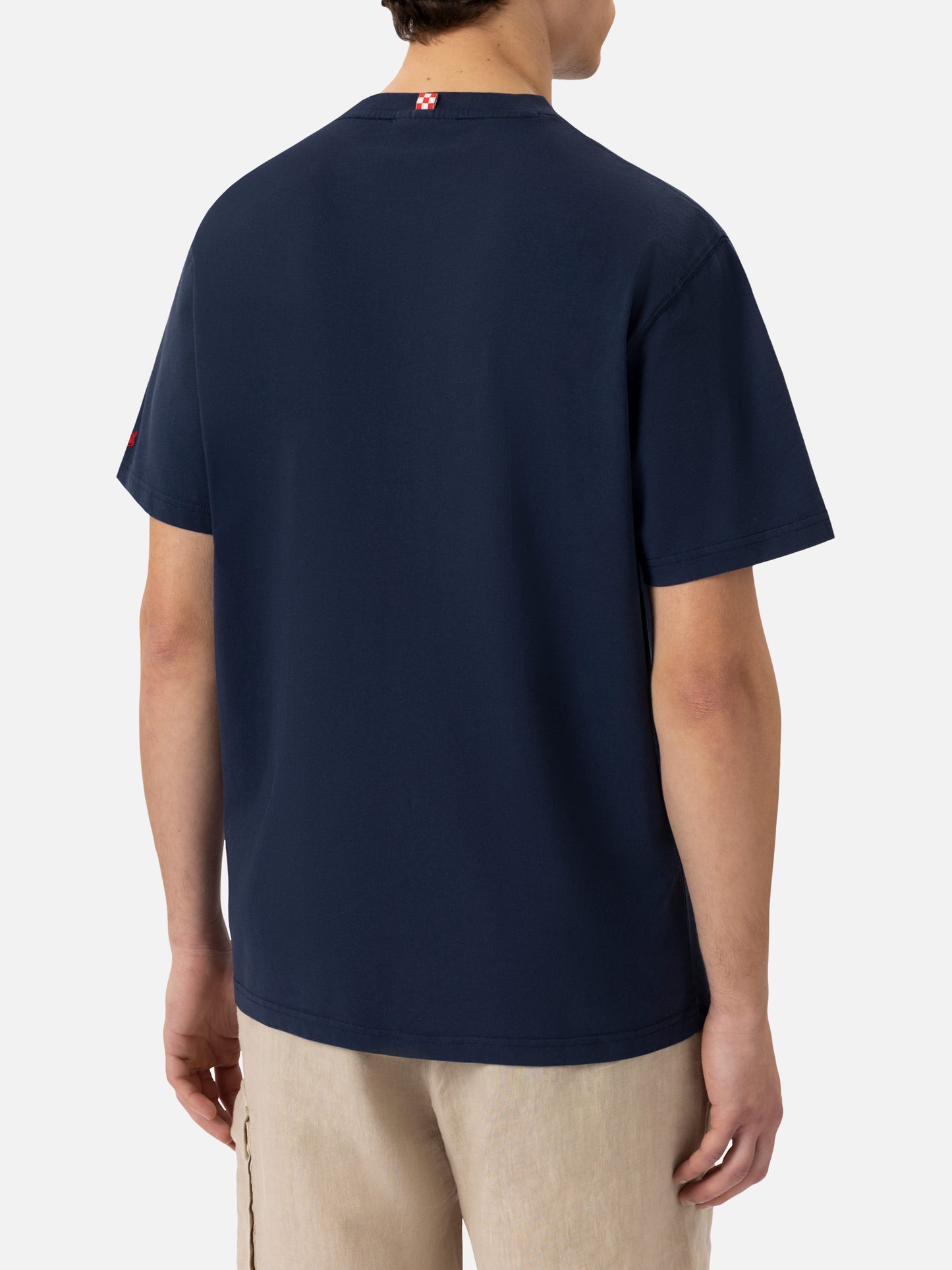 Classic fit cotton jersey t-shirt Portofino with Brillo senza bere embroidery | INSULTI LUMINOSI SPECIAL EDITION - MC2 Saint Barth