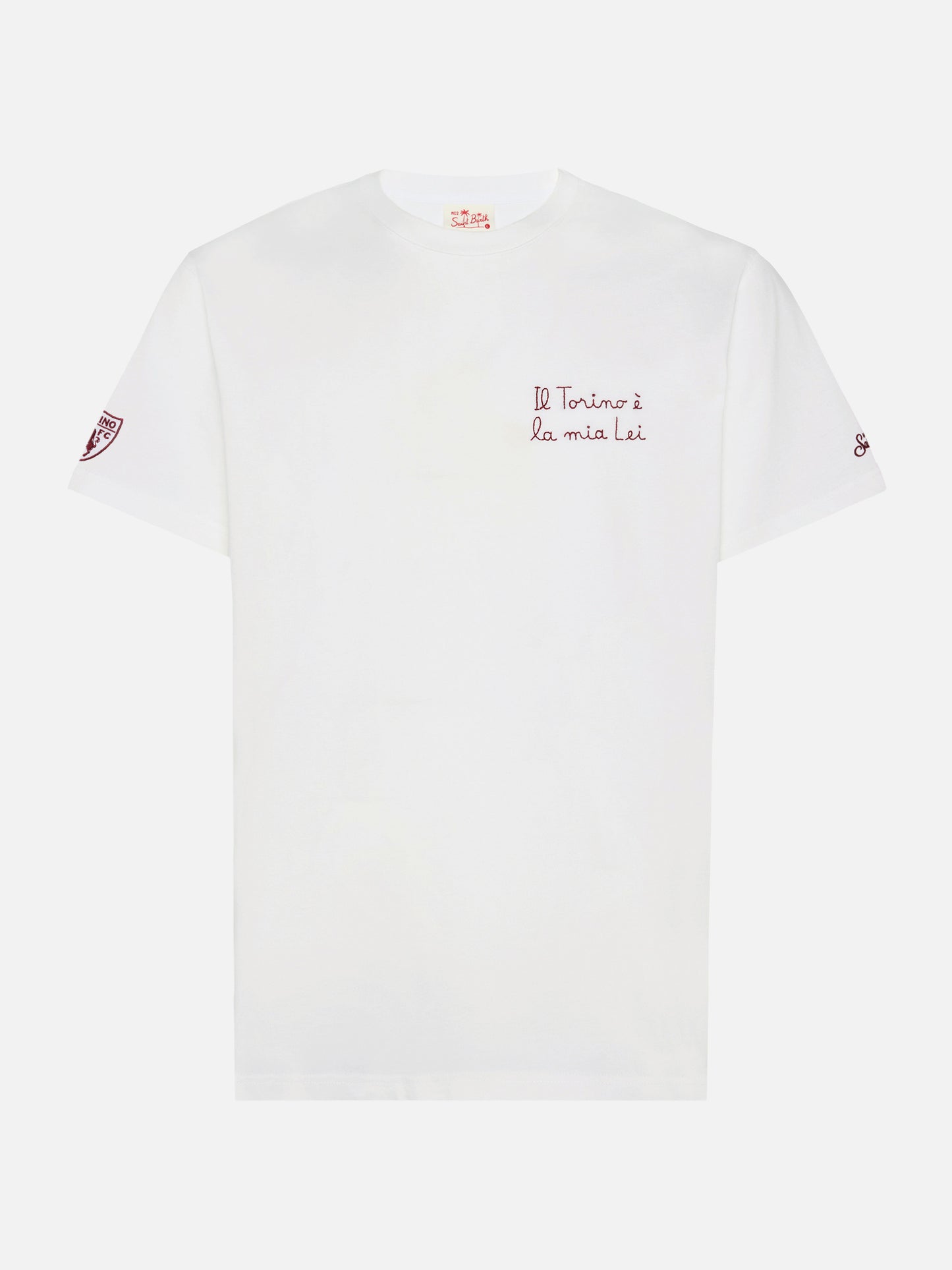 Classic fit cotton jersey t-shirt Portofino with Il Torino è la mia Lei embroidery | TORINO FC SPECIAL EDITION