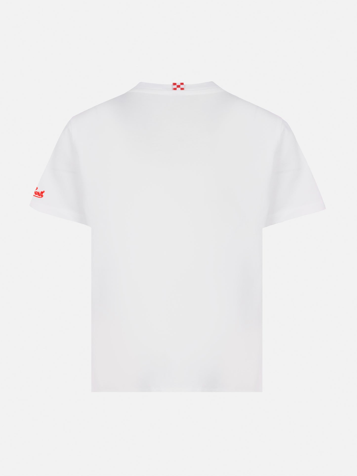 Portofino Jr cotton jersey t-shirt with Coi miei ci vuole pazienza embroidery - MC2 Saint Barth