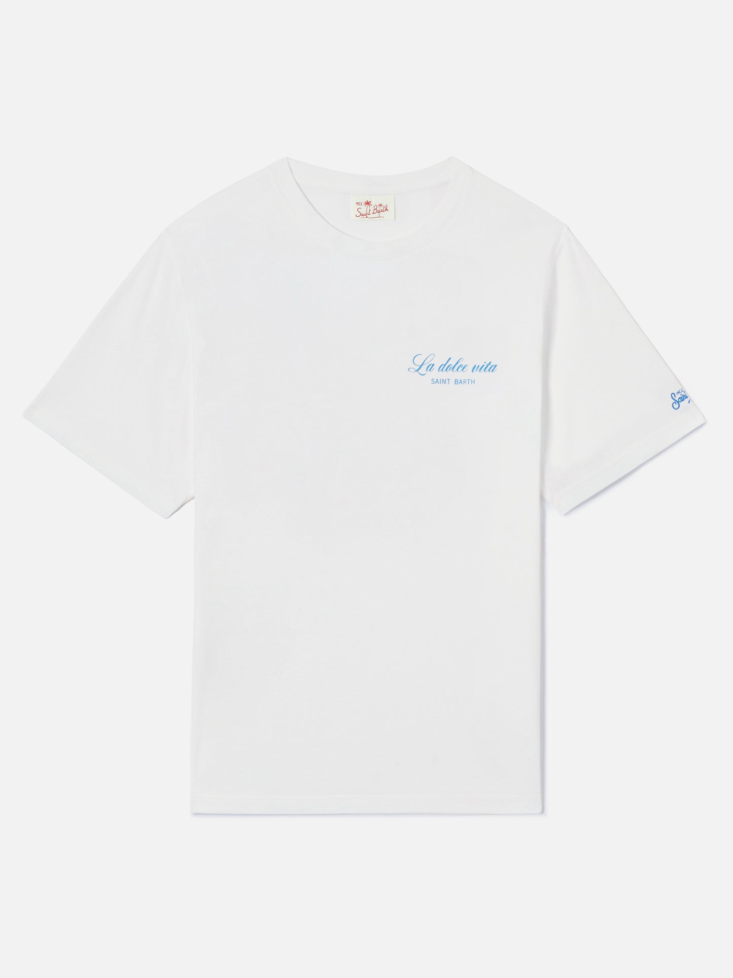 T-shirt Portland blu con illustrazione Vodka Tonic Drink