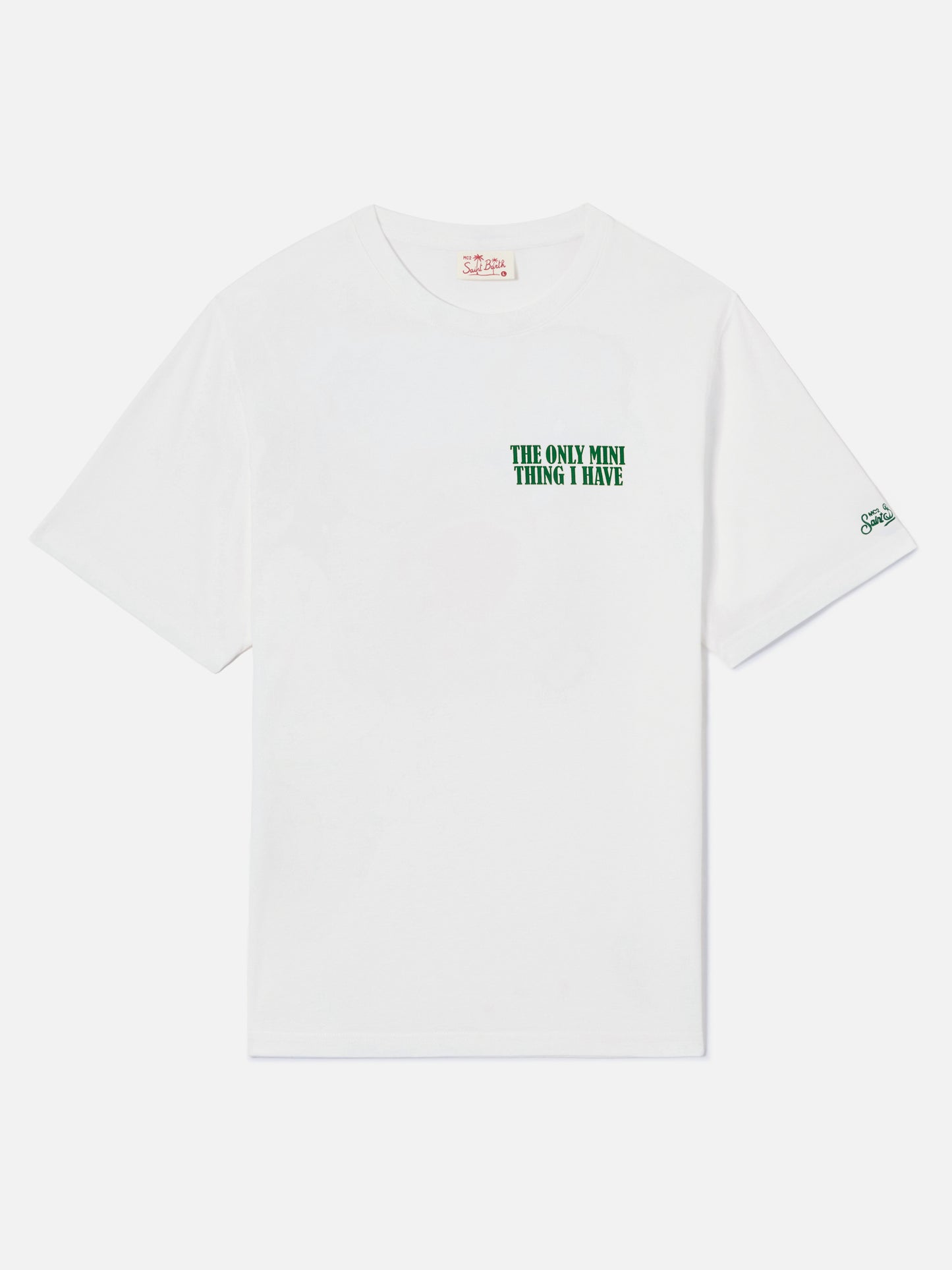 T-shirt Portland bianca con stampa The Only Mini Thing I Have