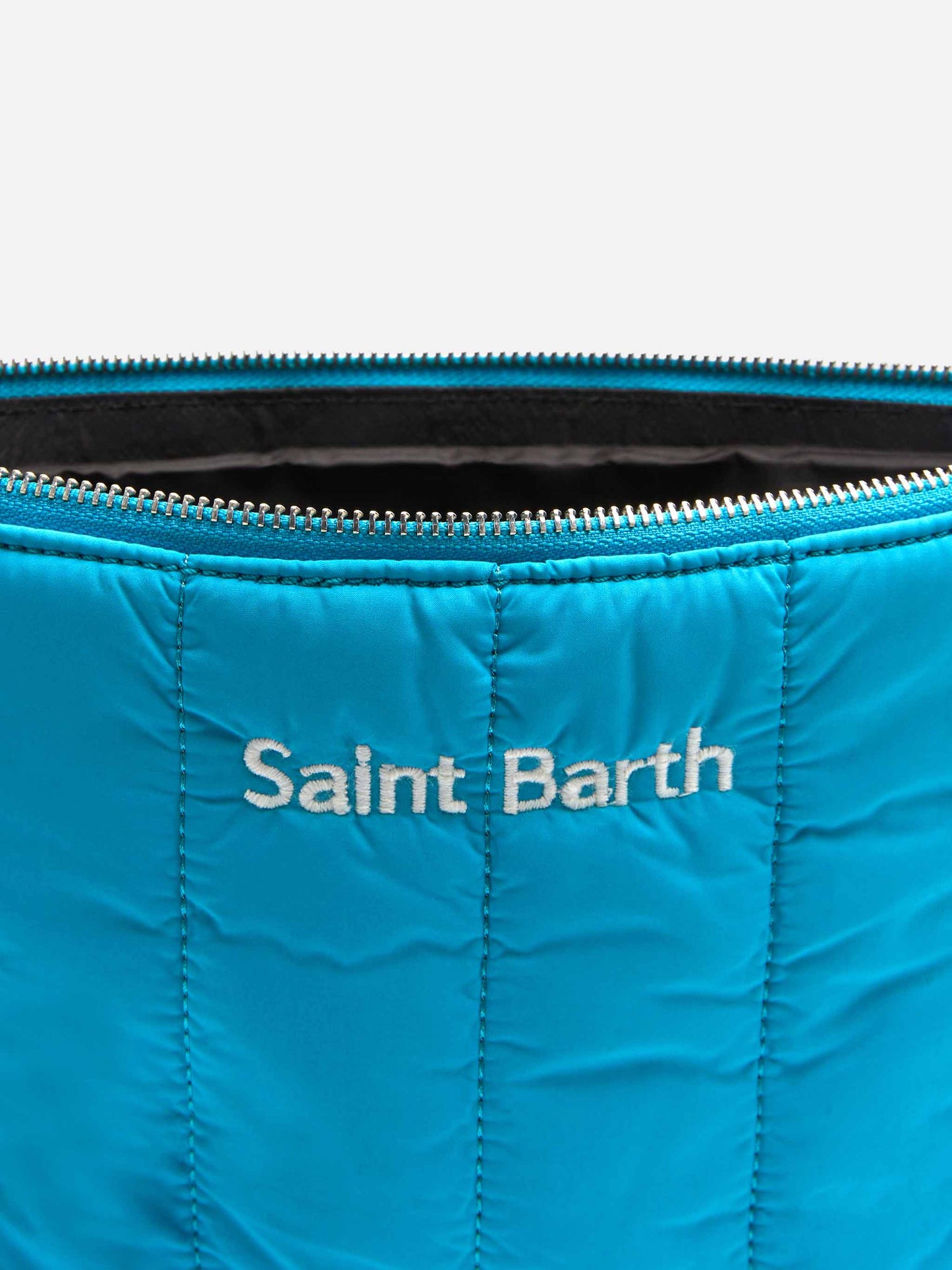 Turquoise quilted Puffer Pochette - MC2 Saint Barth