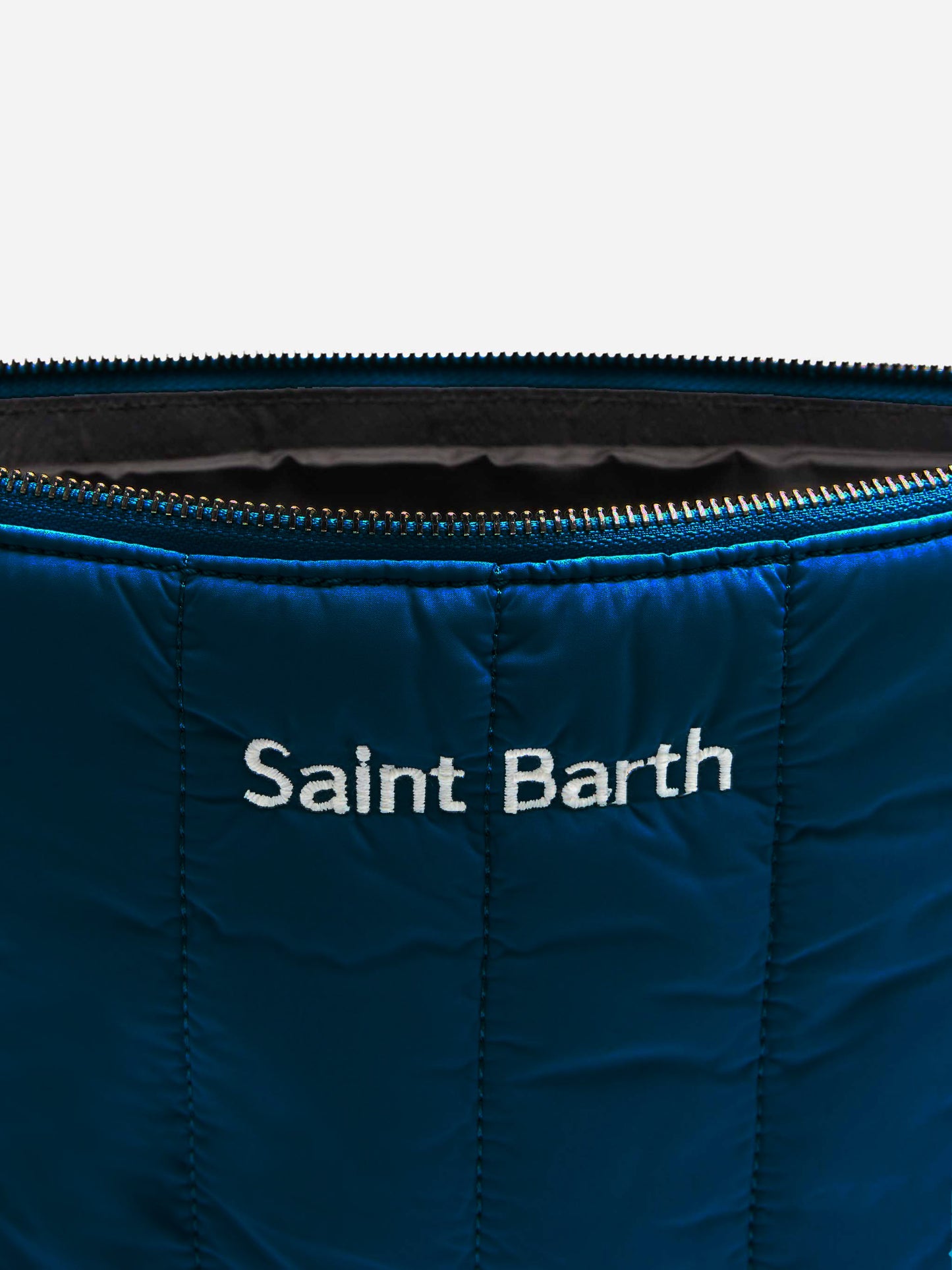 Navy blue quilted Puffer Pochette - MC2 Saint Barth