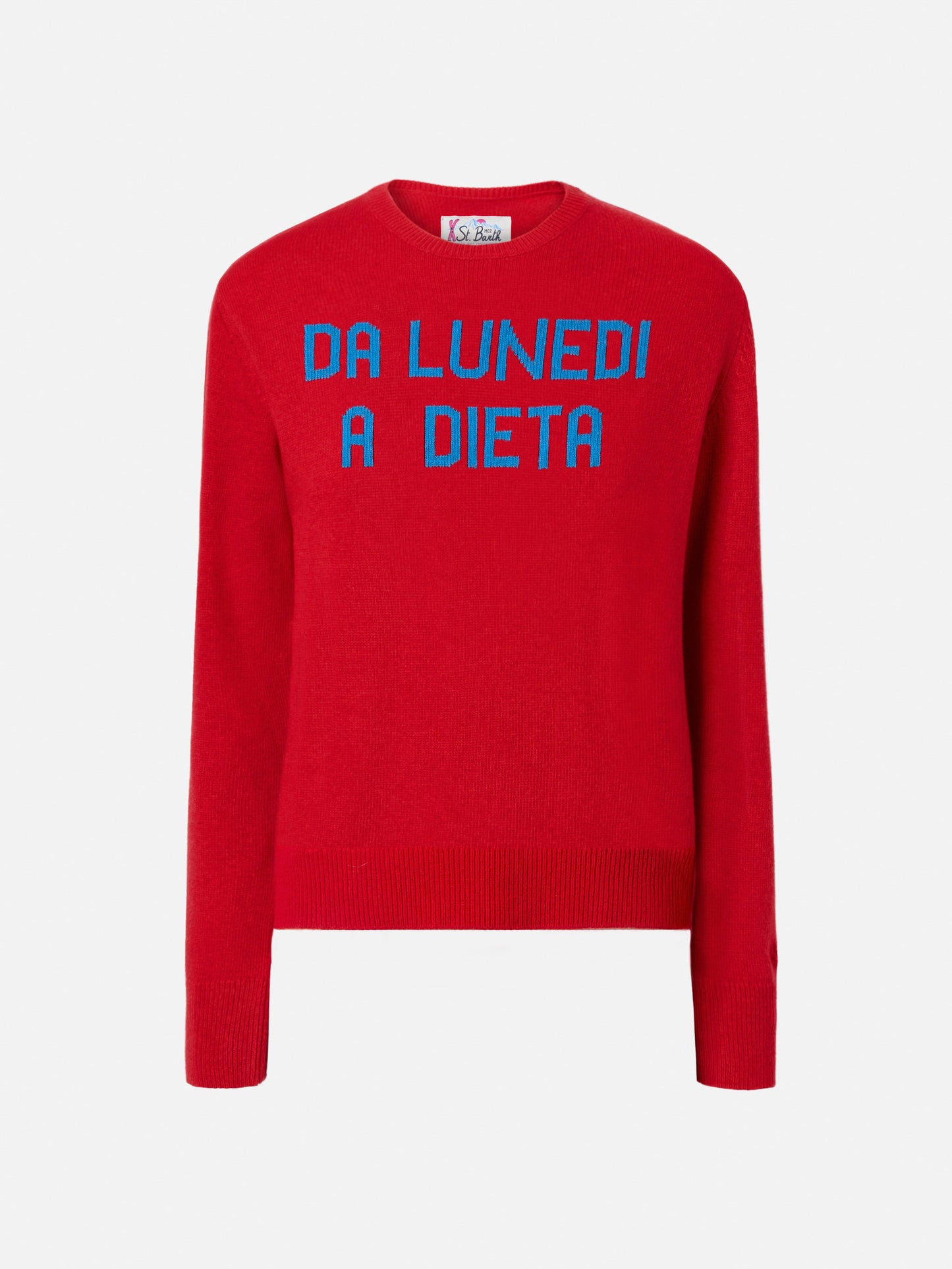 Girocollo New Queen con jacquard Da lunedì dieta