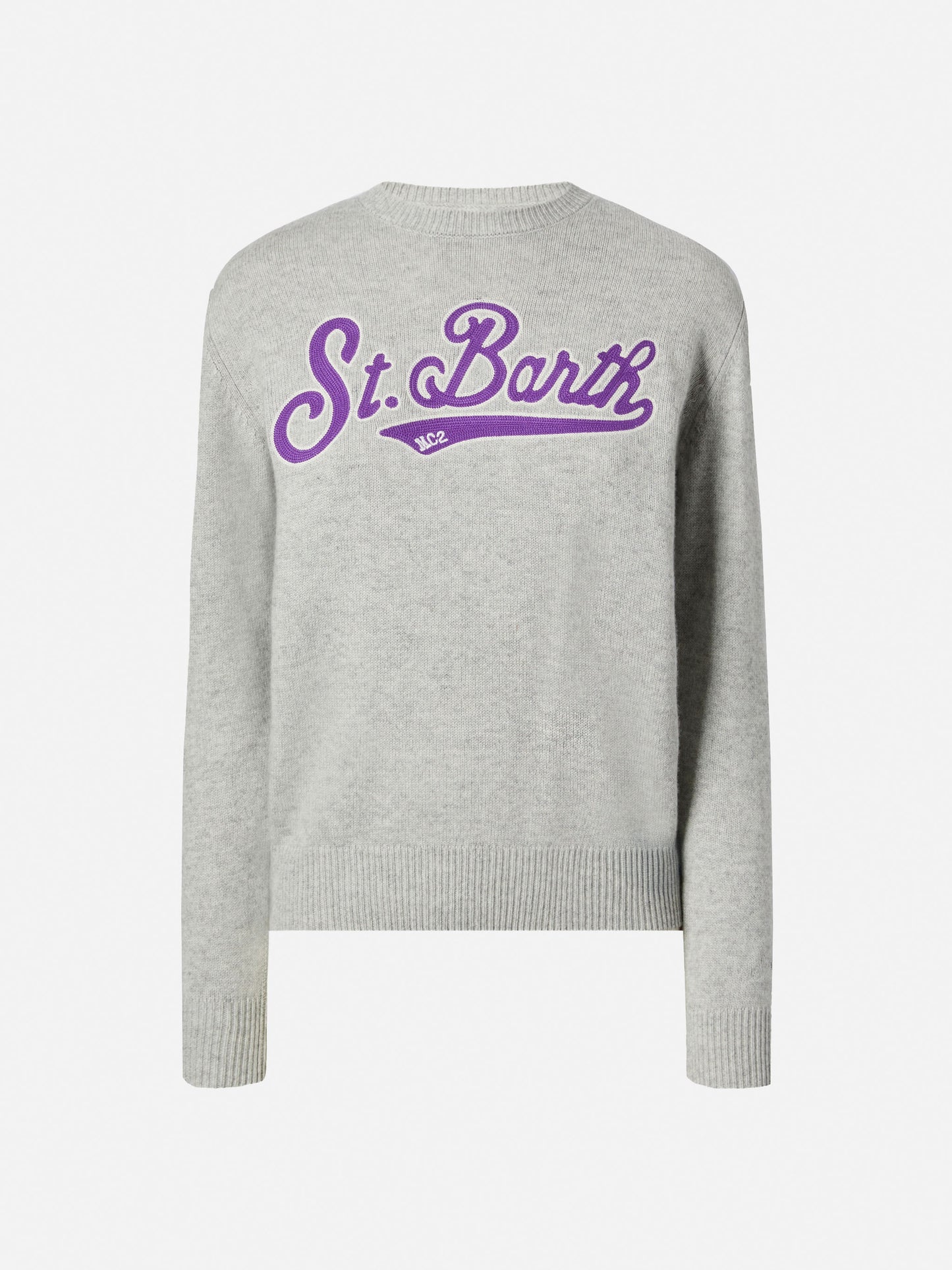 Girocollo New Queen con patch Saint Barth in spugna