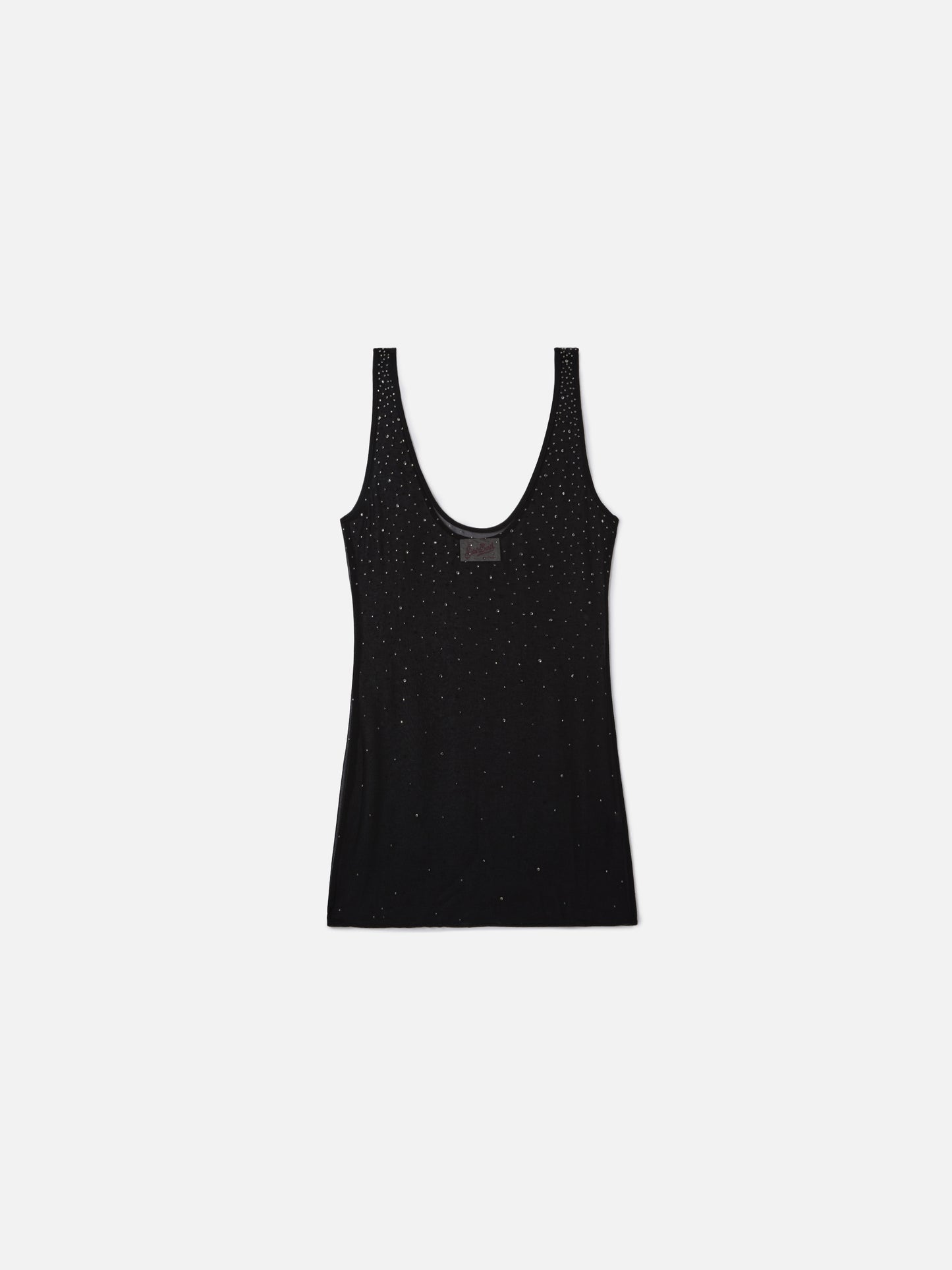Robe courte Raya noire avec strass effet dégradé